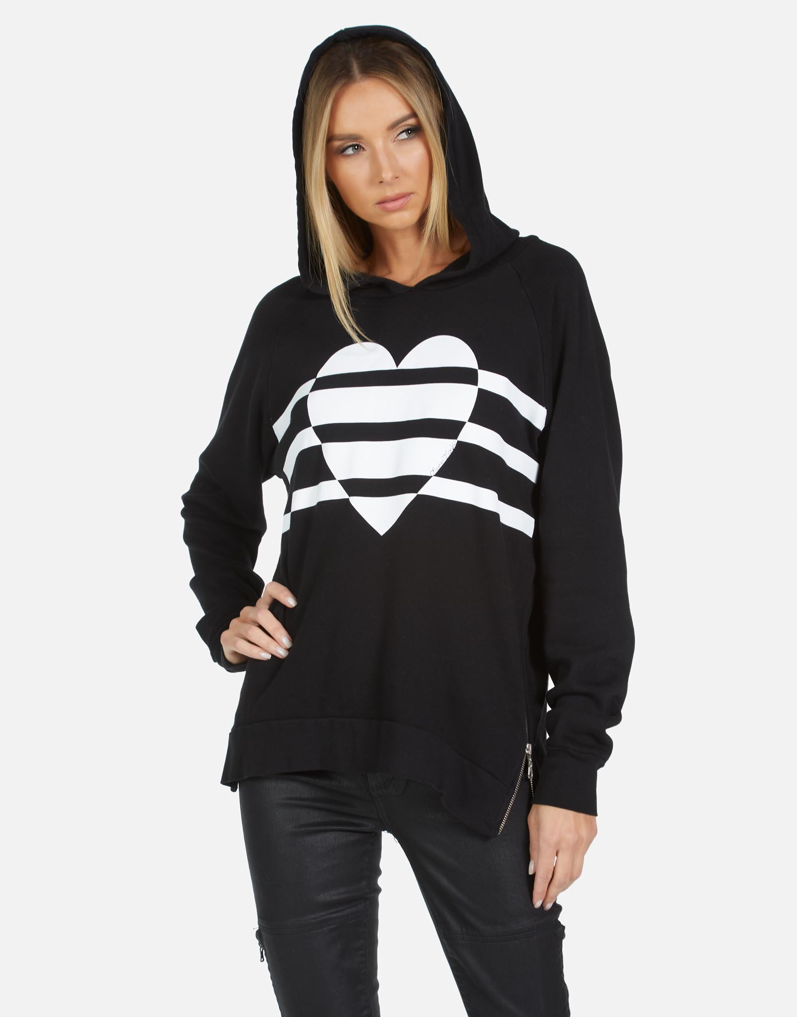 Lauren Moshi Women's Corbin Heart Stripes - 