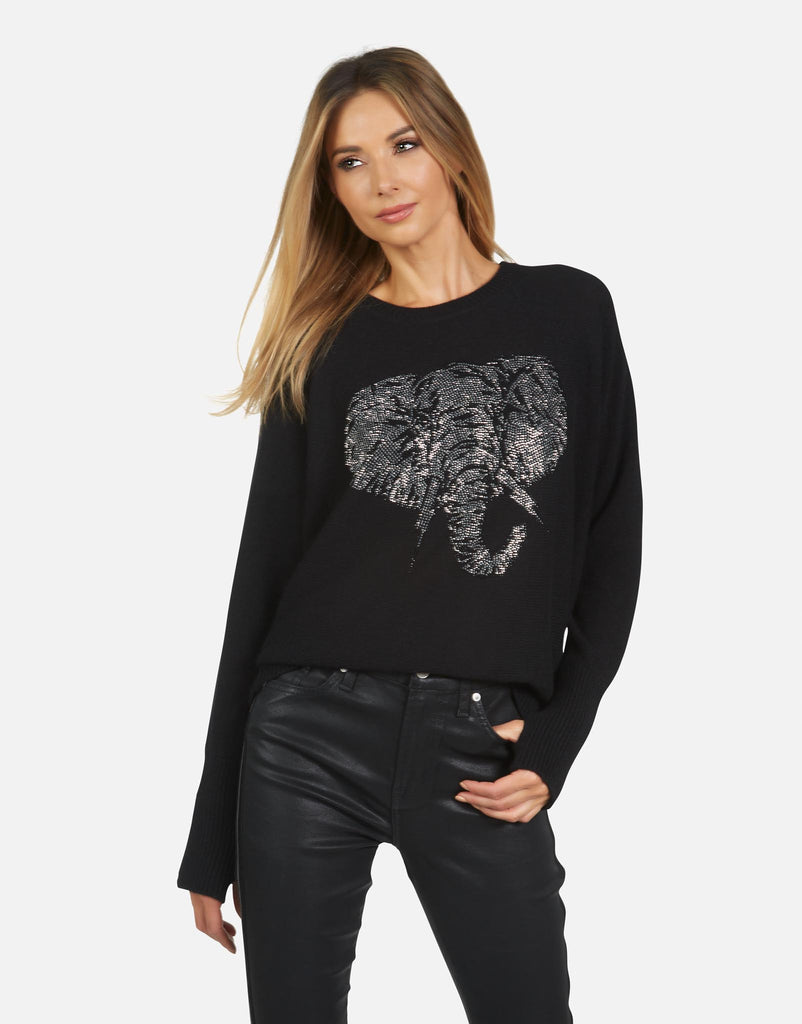 Lauren Moshi Women's Ladona Crystal Electric Elephant - XS