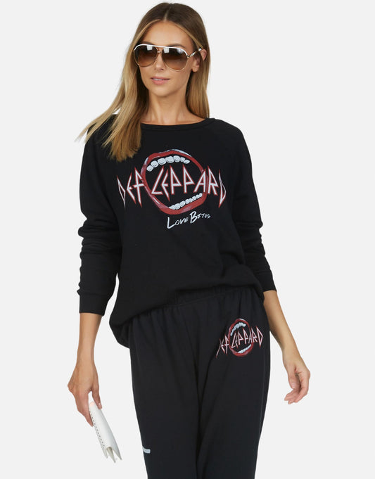 Lauren Moshi X Def Leppard Women's Noleta Love Bites II - Black