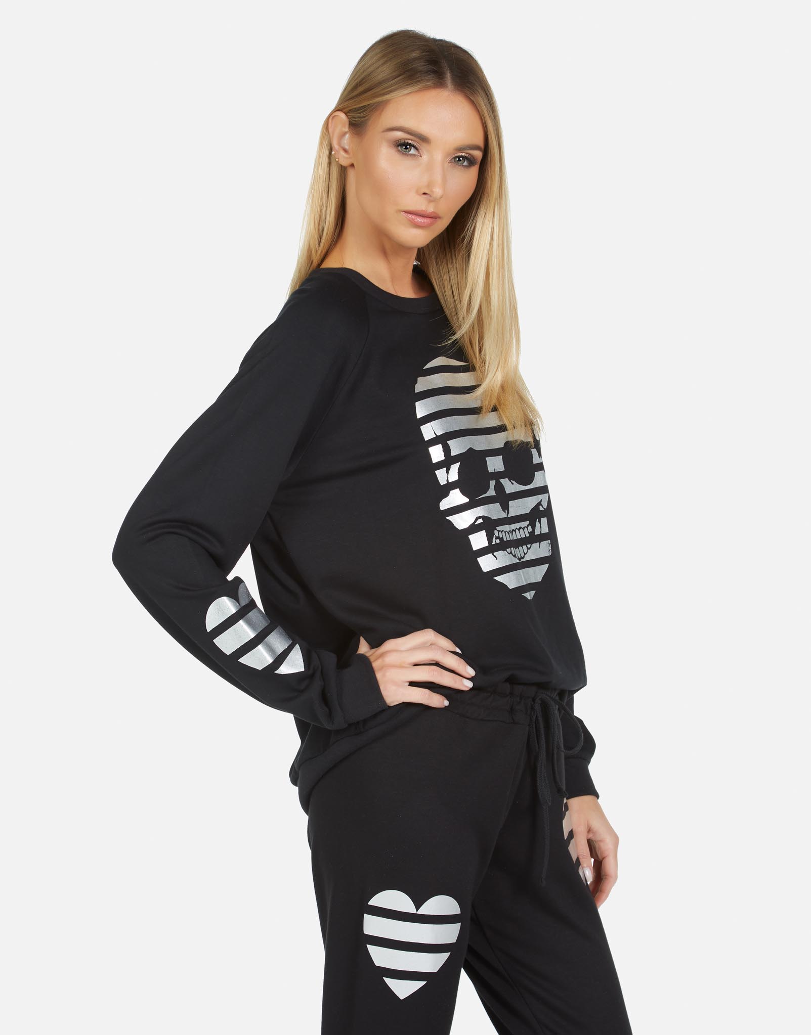 Lauren Moshi Women's Noleta Stripe Skull - 