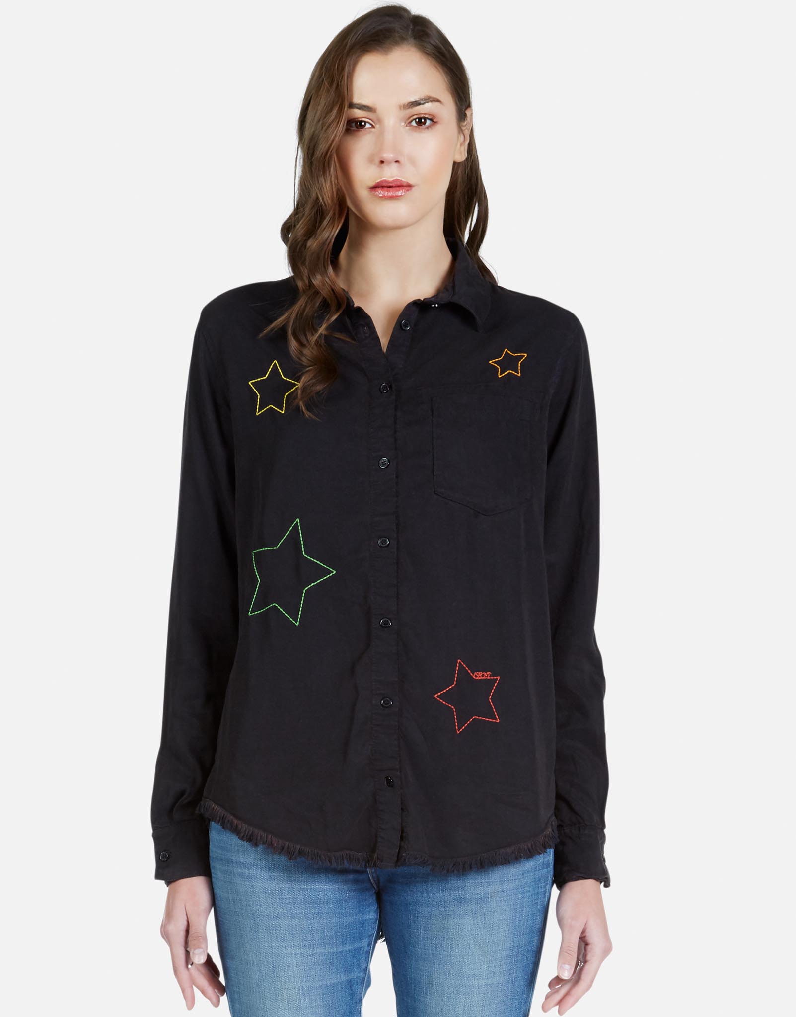 Lauren Moshi Women's Sloane Color Star Embroidery - 