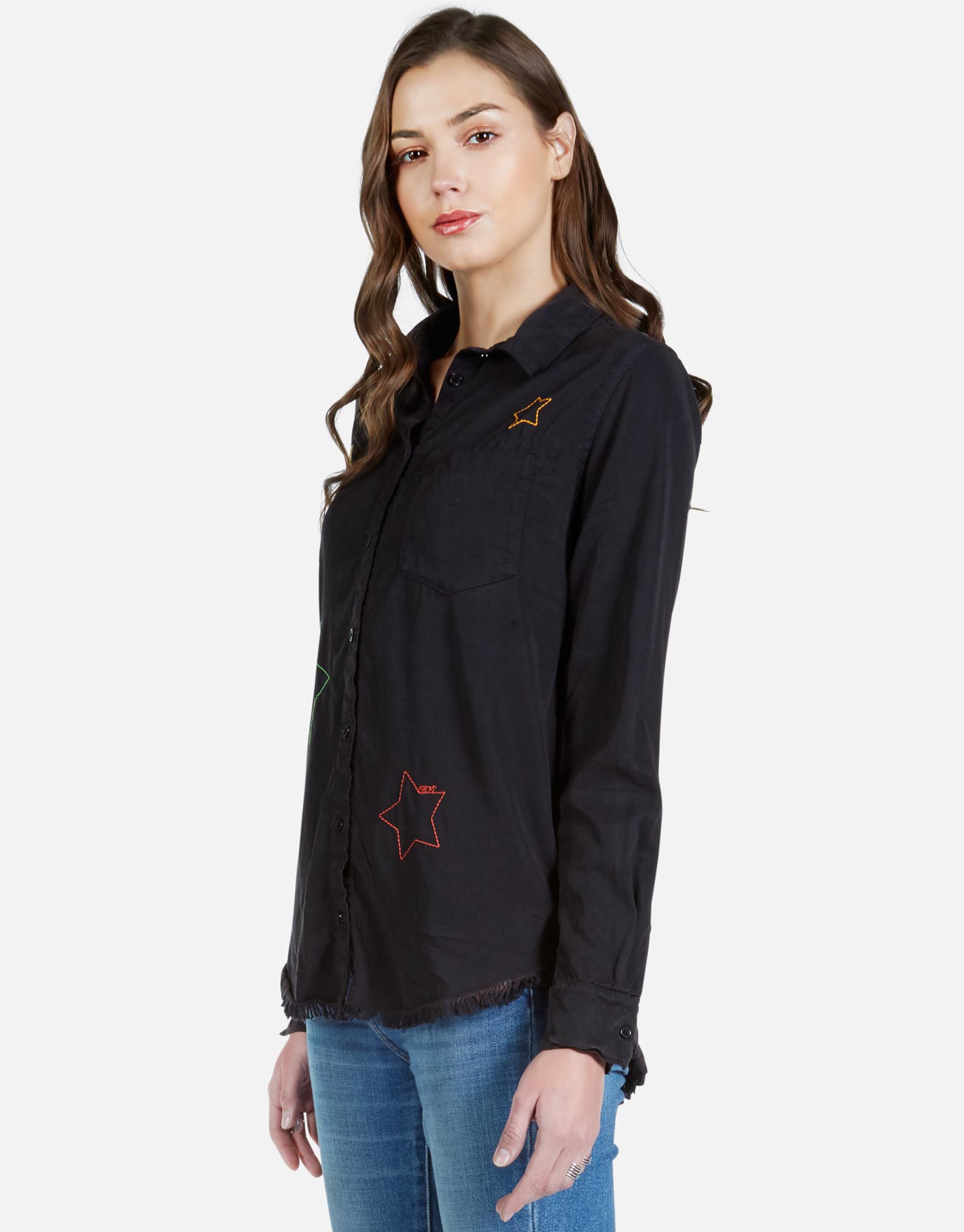 Lauren Moshi Women's Sloane Color Star Embroidery - 