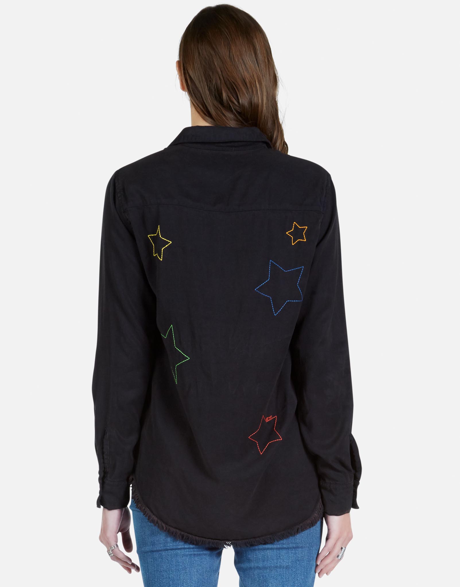 Lauren Moshi Women's Sloane Color Star Embroidery - 
