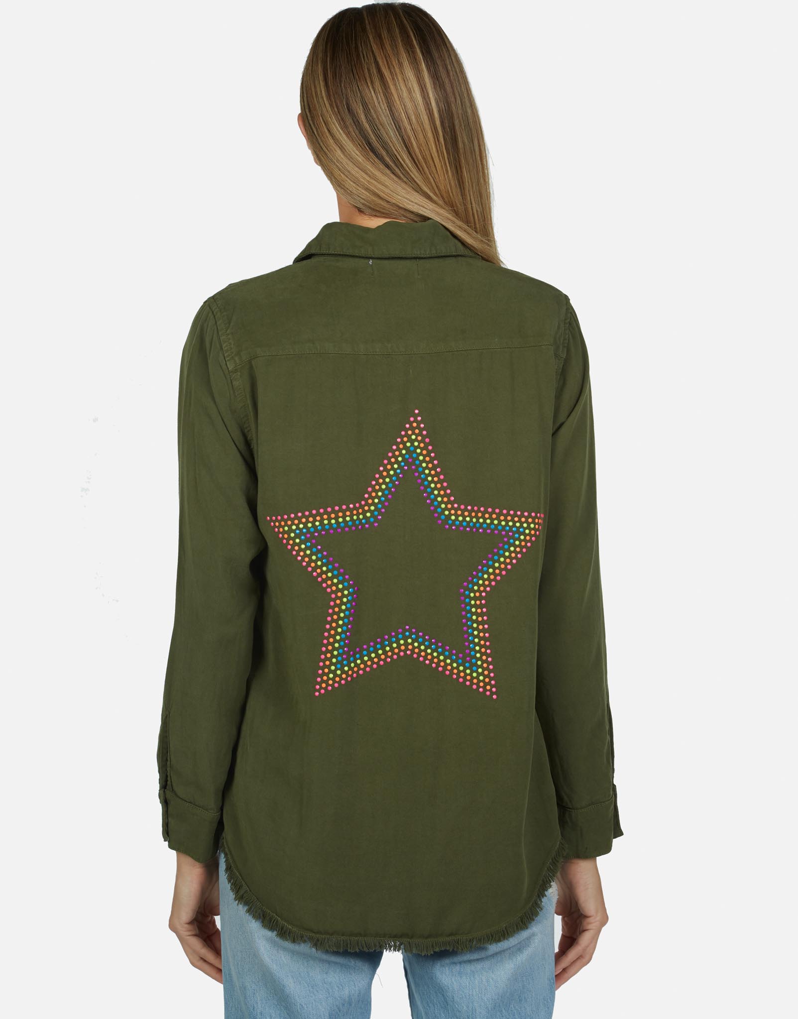 Lauren Moshi Women's Sloane Neon Stud Star - 