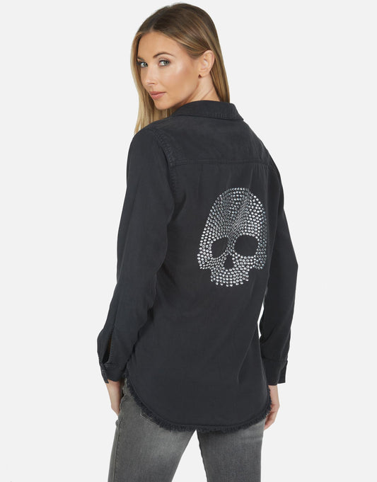 Lauren Moshi Women's Sloane Nailhead Skull - 