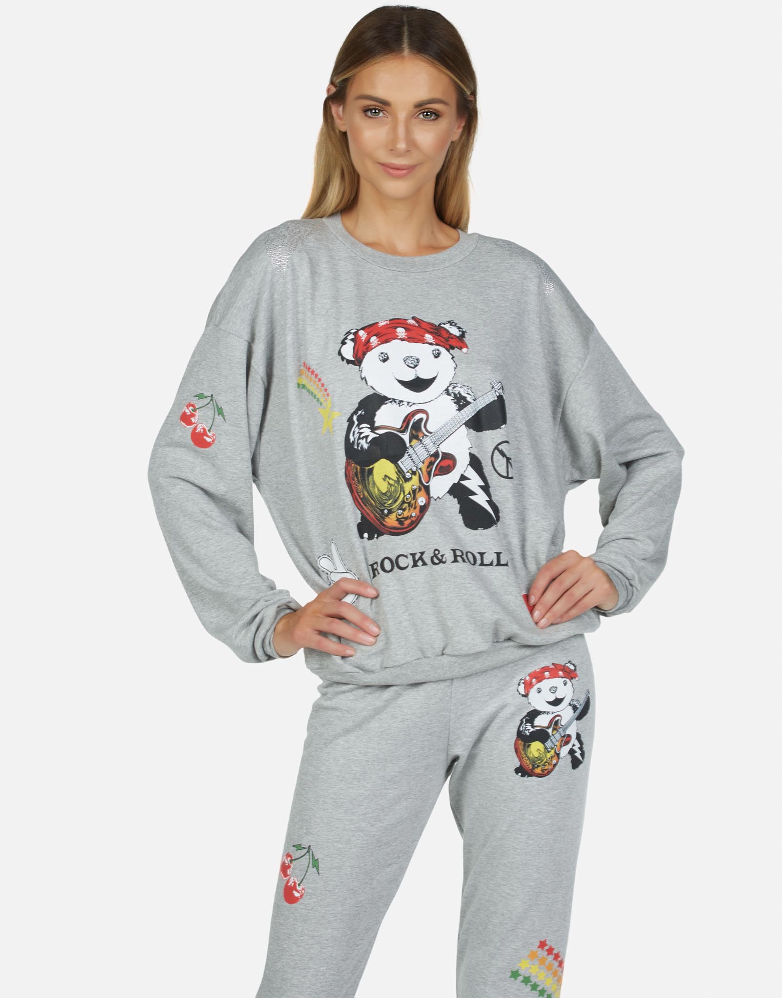 Lauren Moshi Women's Babbs Rock Bear - Heather Grey