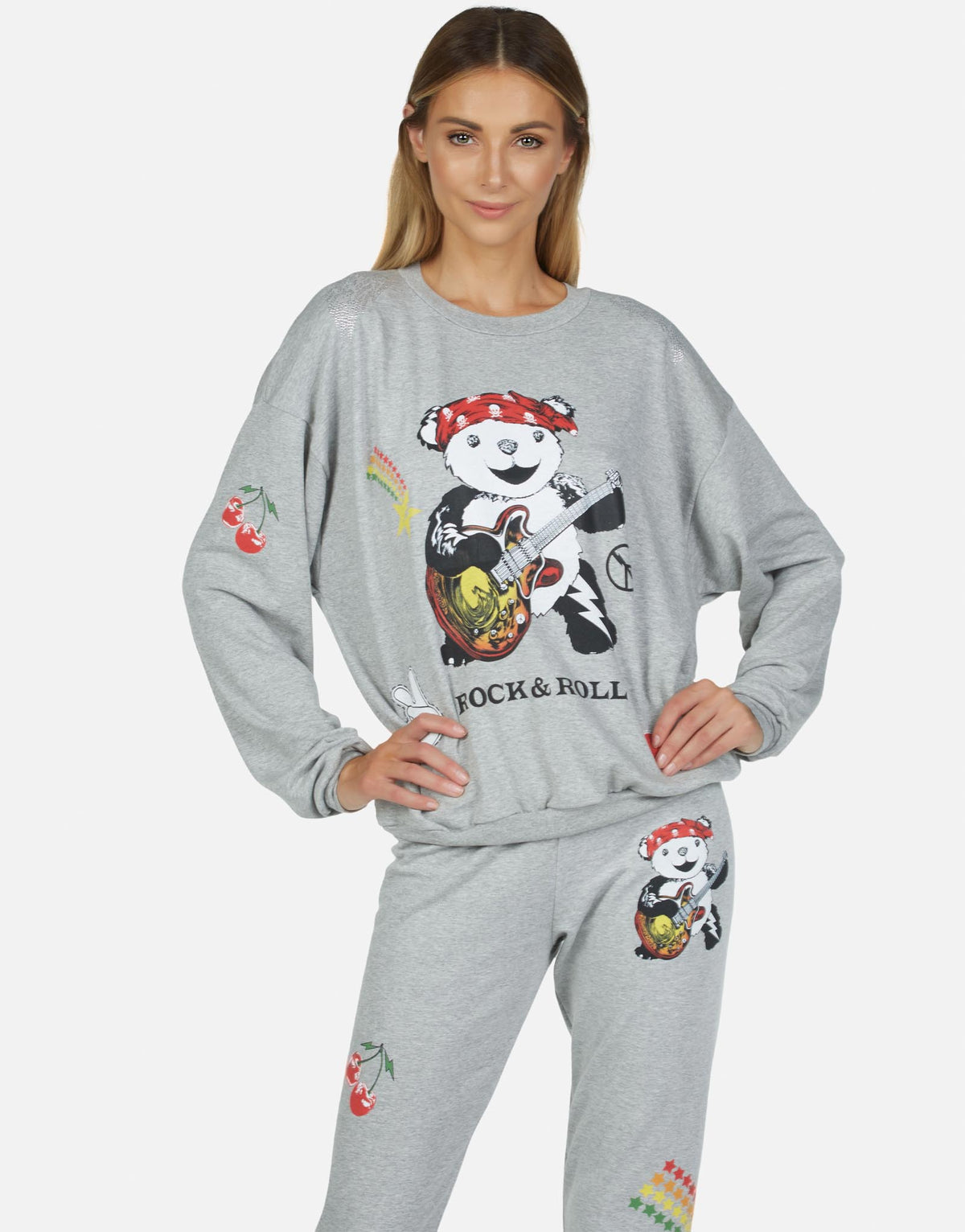 Lauren Moshi Women's Babbs Rock Bear - Heather Grey