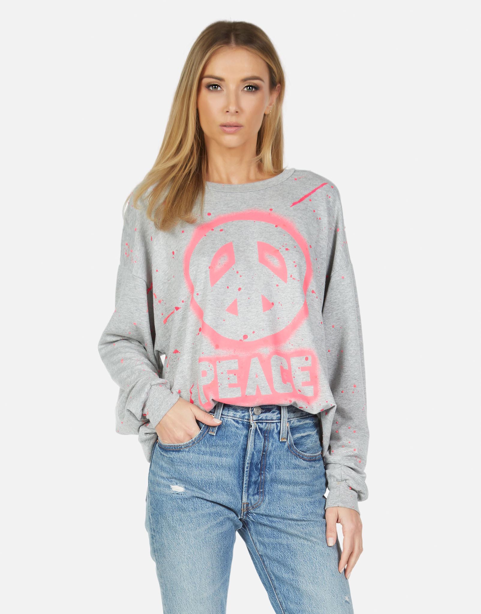 Lauren Moshi Women's Babbs Airbrush Peace - 