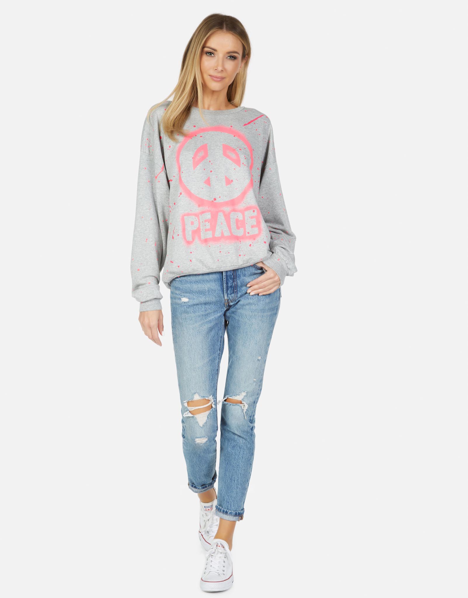 Lauren Moshi Women's Babbs Airbrush Peace - 