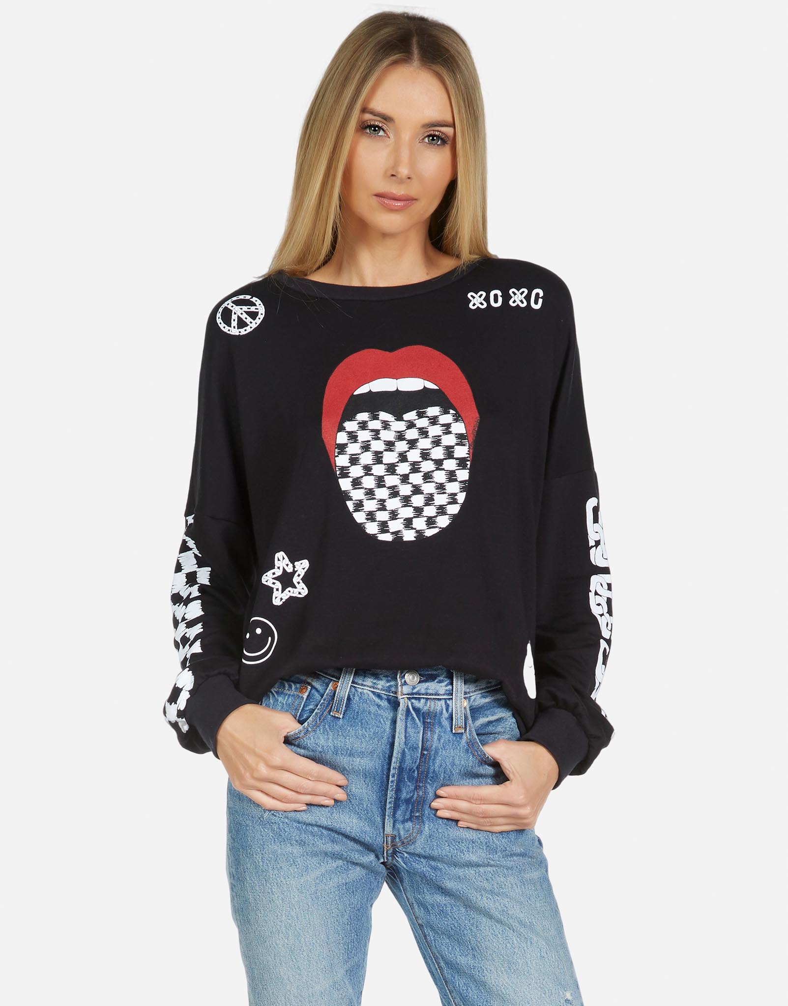 Lauren Moshi Women's Sierra Checker Tongue - 