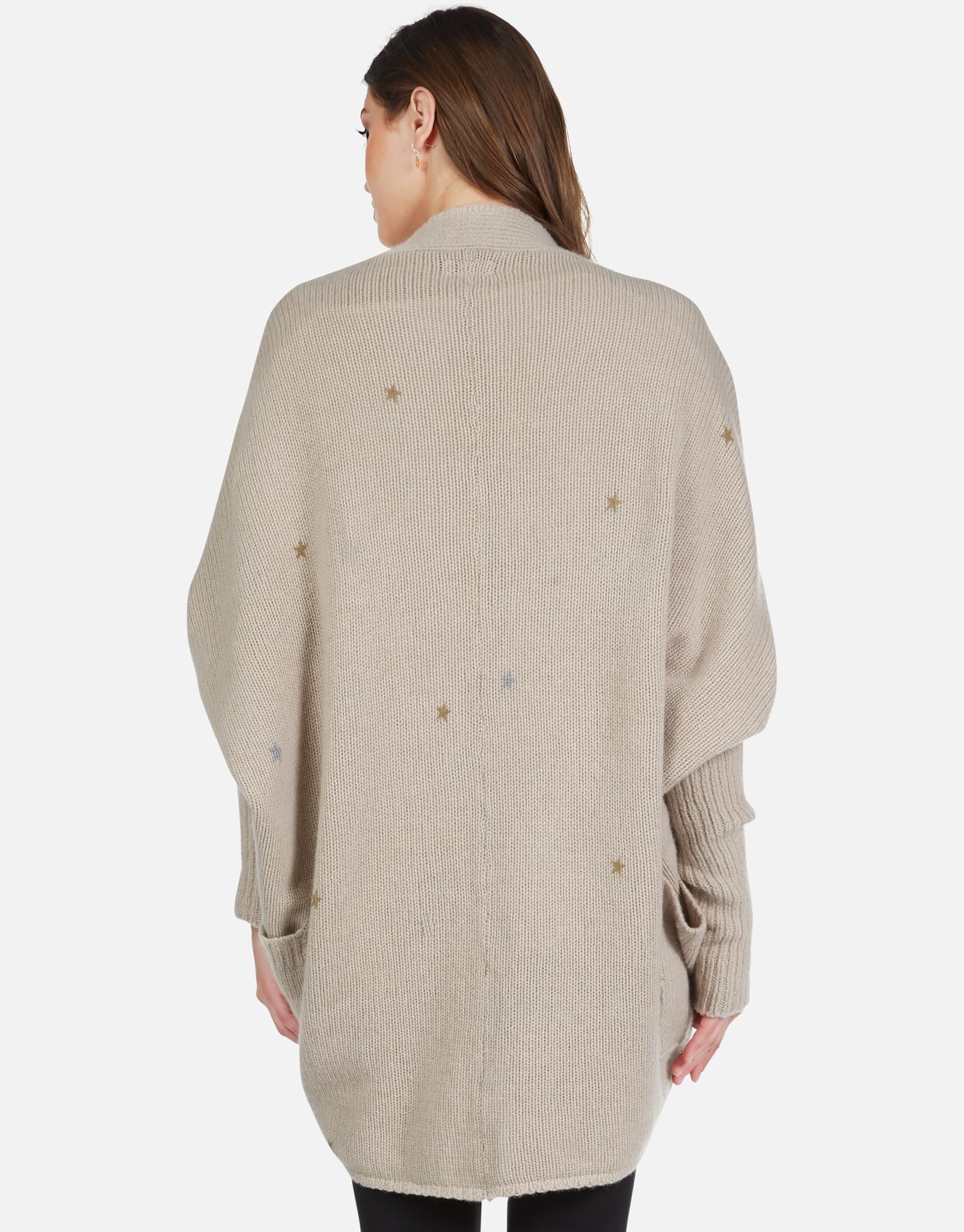 Lauren Moshi Women's Daya Chain Heart Stars - Oatmeal