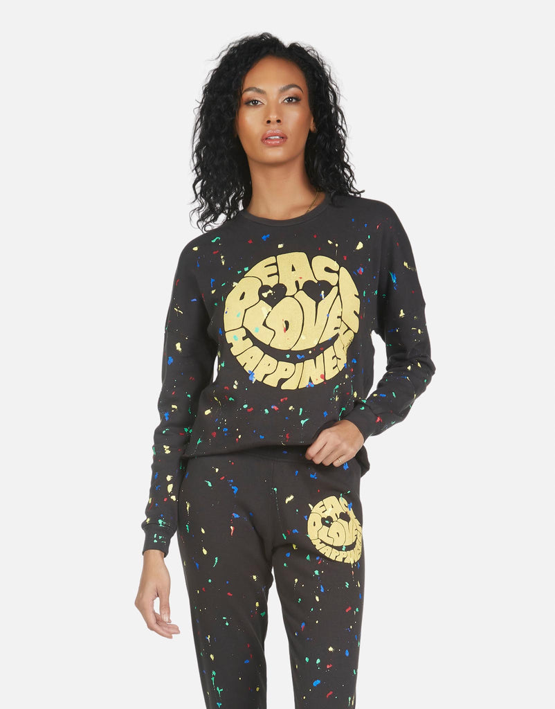 Lauren Moshi Women's Lee Text Happy Face - XS