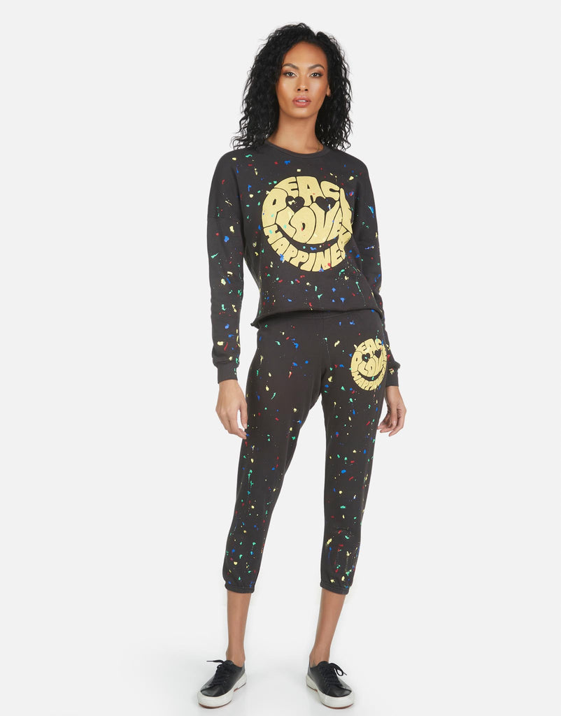 Lauren Moshi Women's Lee Text Happy Face - 