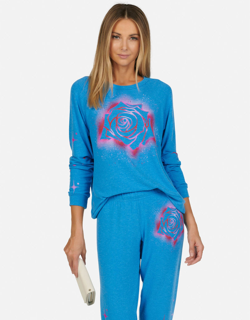 Lauren Moshi Women's Everly Sparkle Rose - Sky Blue