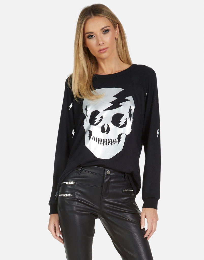 Lauren Moshi Women's Everly Electric Skull - XS
