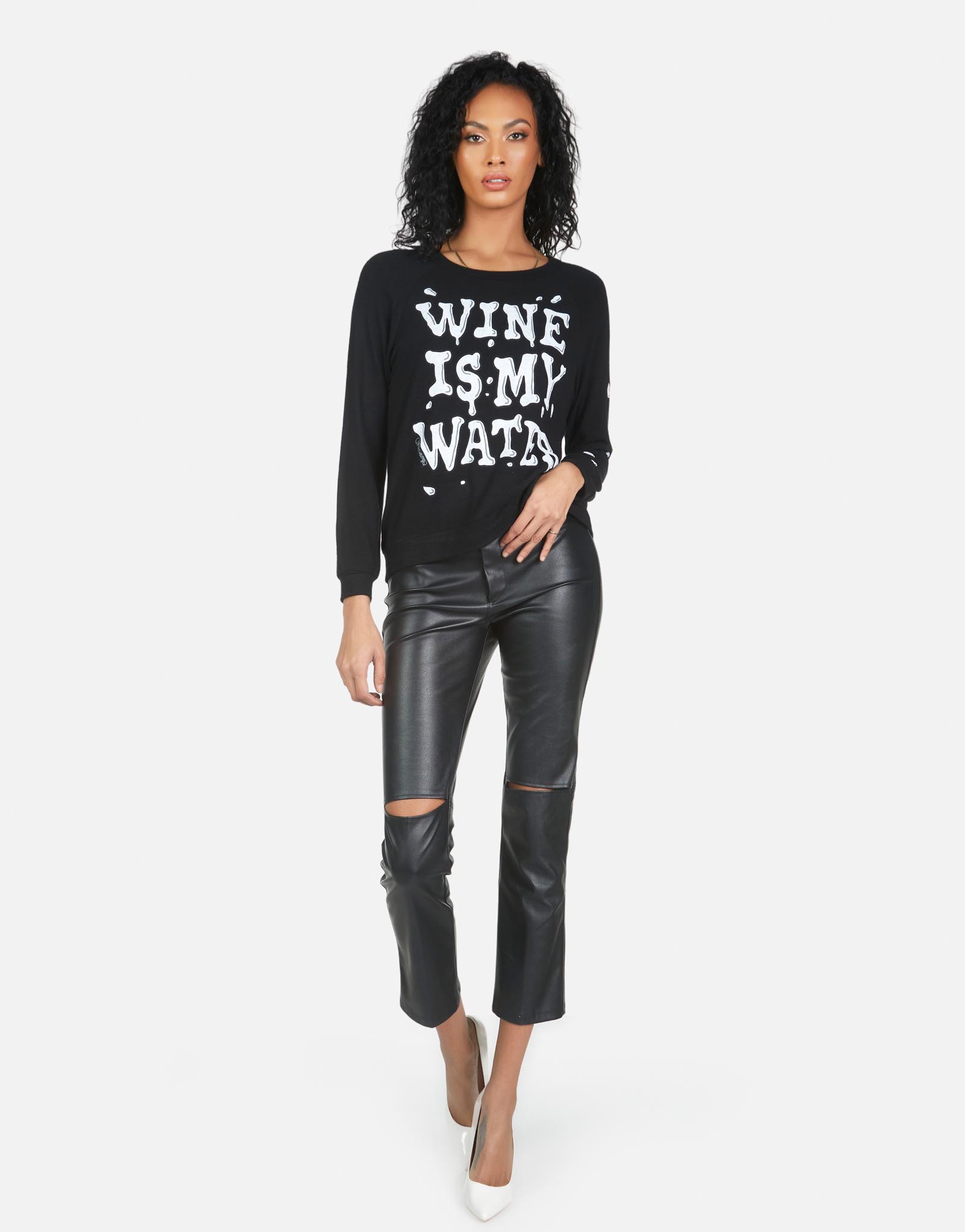 Lauren Moshi Women's Everly Wine is My Water - 
