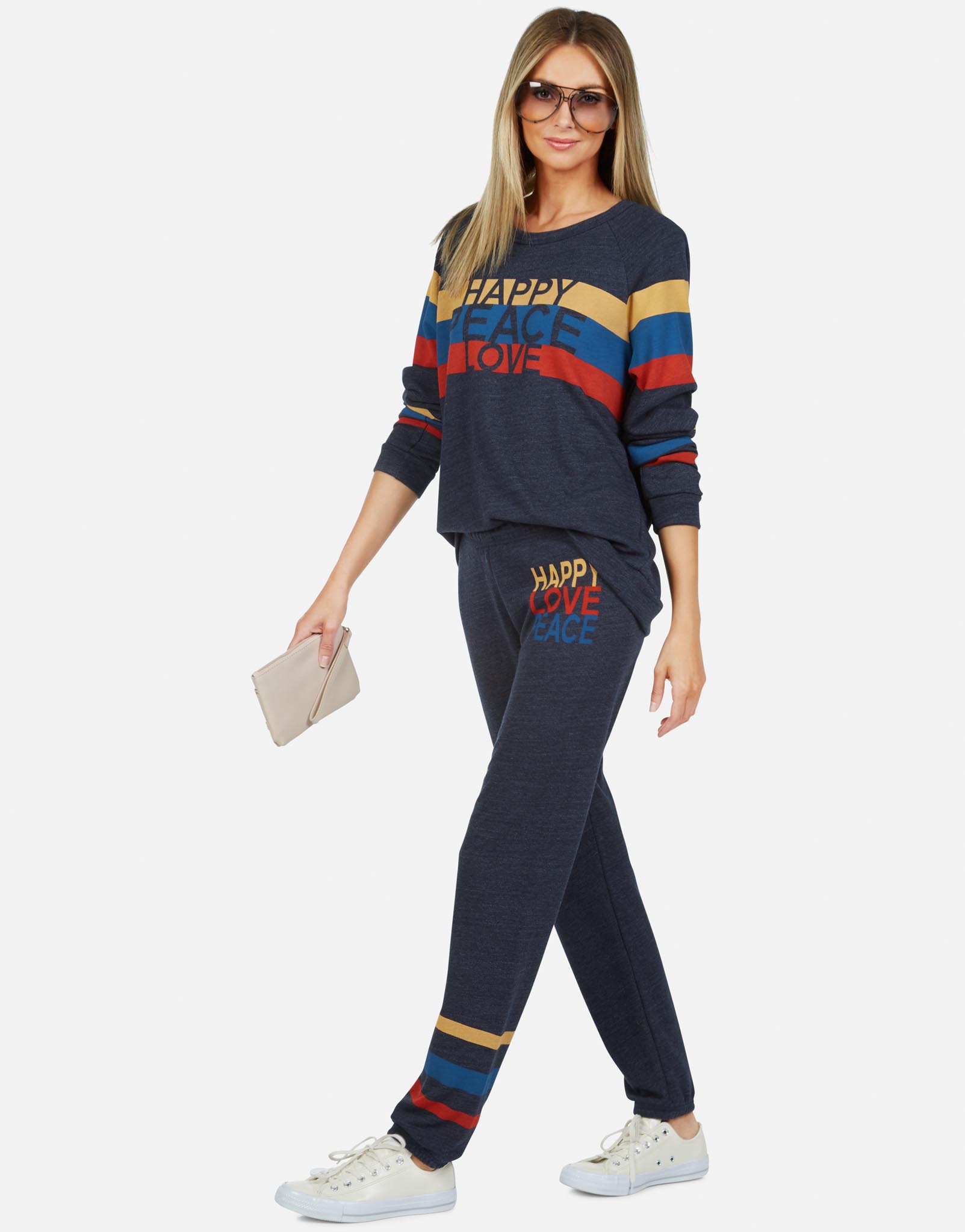 Lauren Moshi Women's Everly Happy Peace Love - 