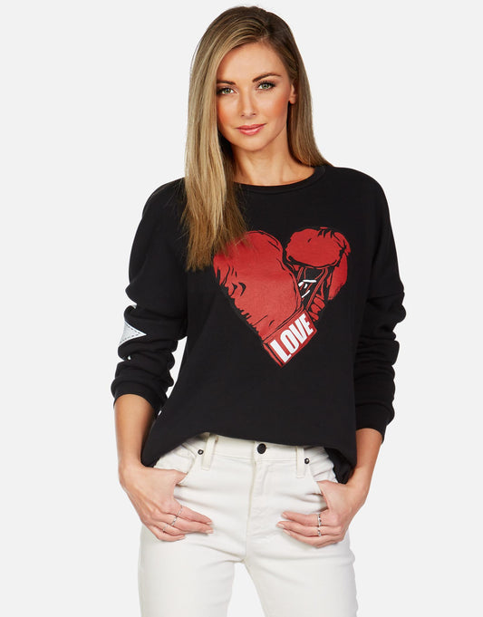 Lauren Moshi Women's Veronica Love Boxing - Black