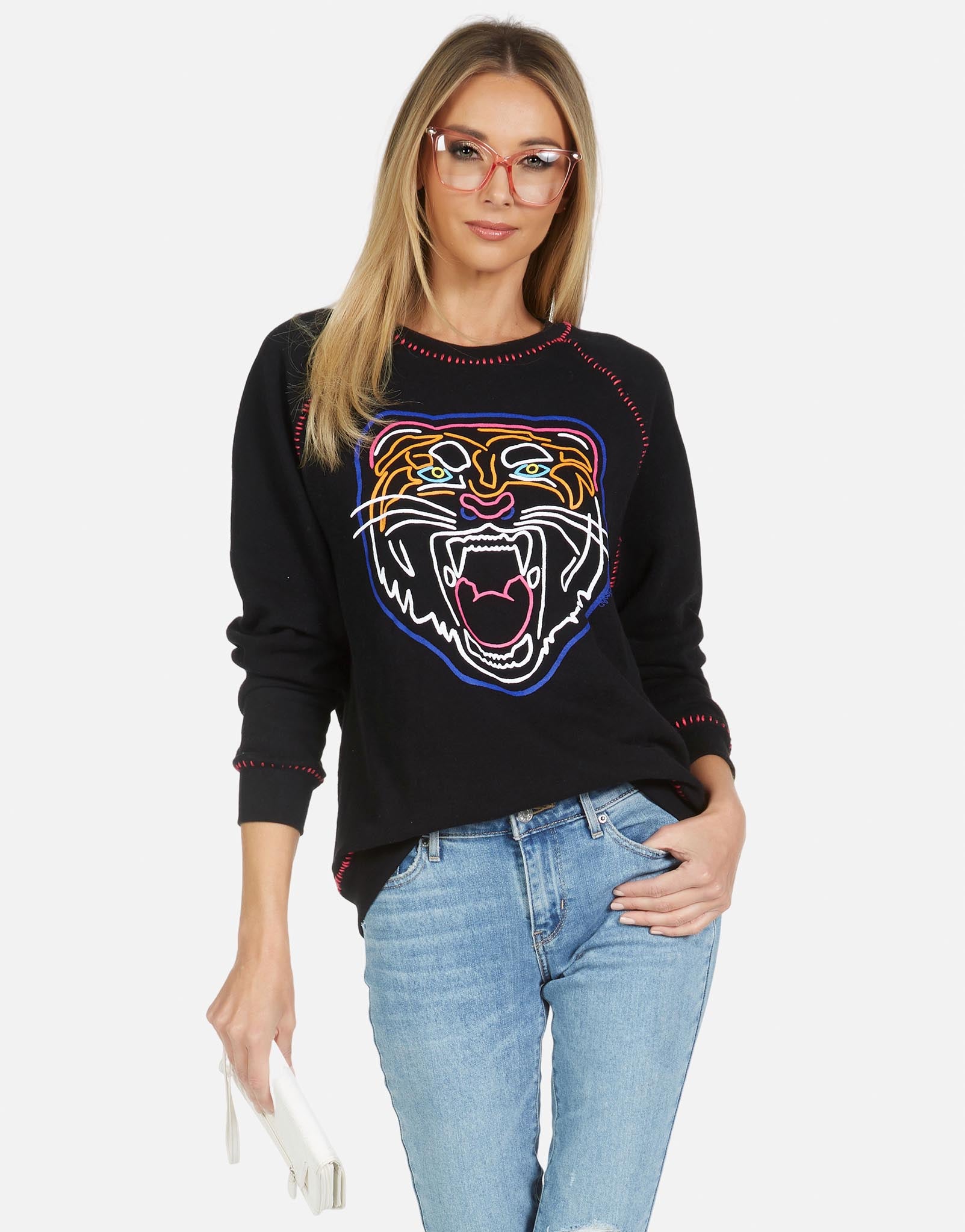 Lauren Moshi Women's Jocelyn Neon Line Tiger - XS