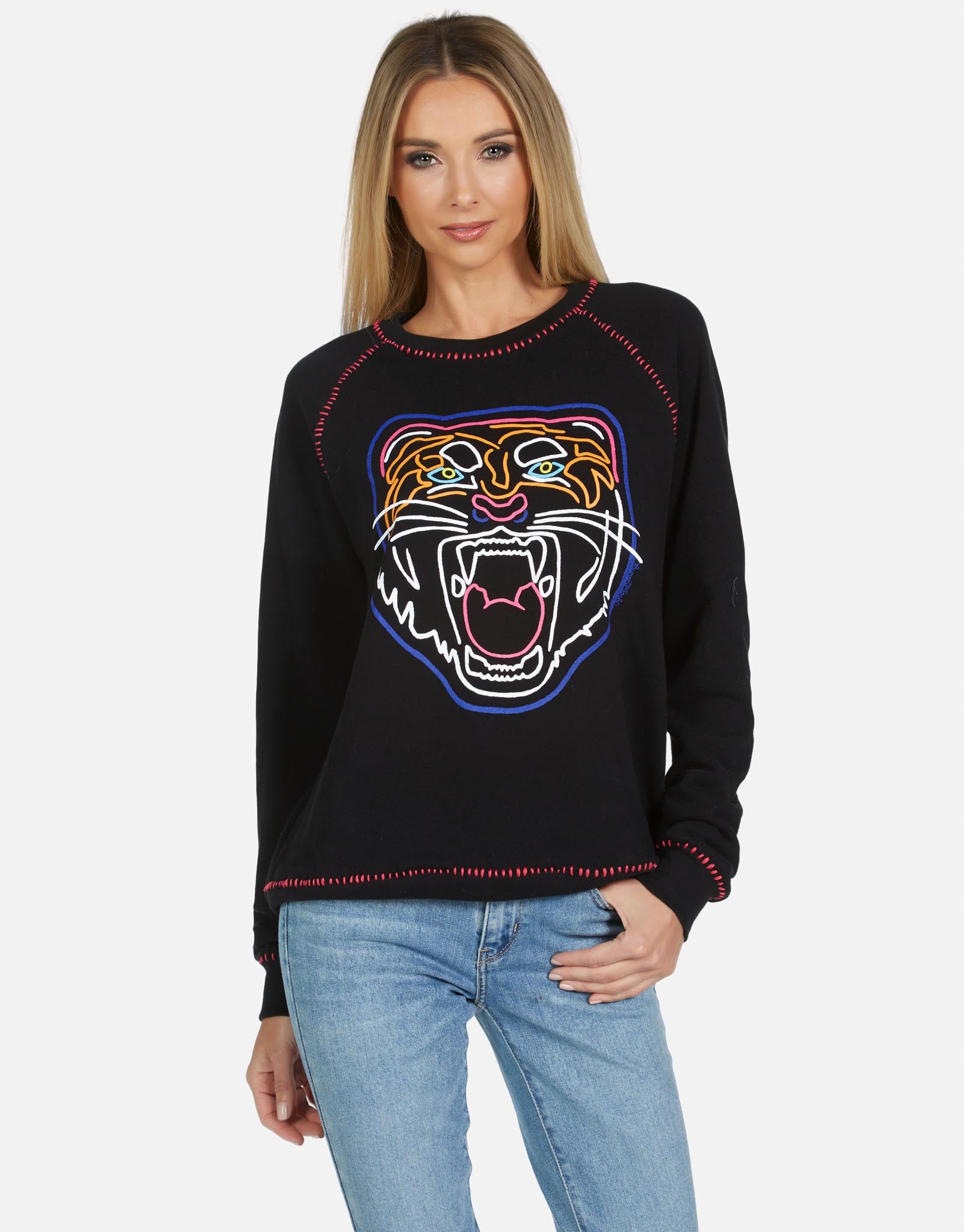 Lauren Moshi Women's Jocelyn Neon Line Tiger - 
