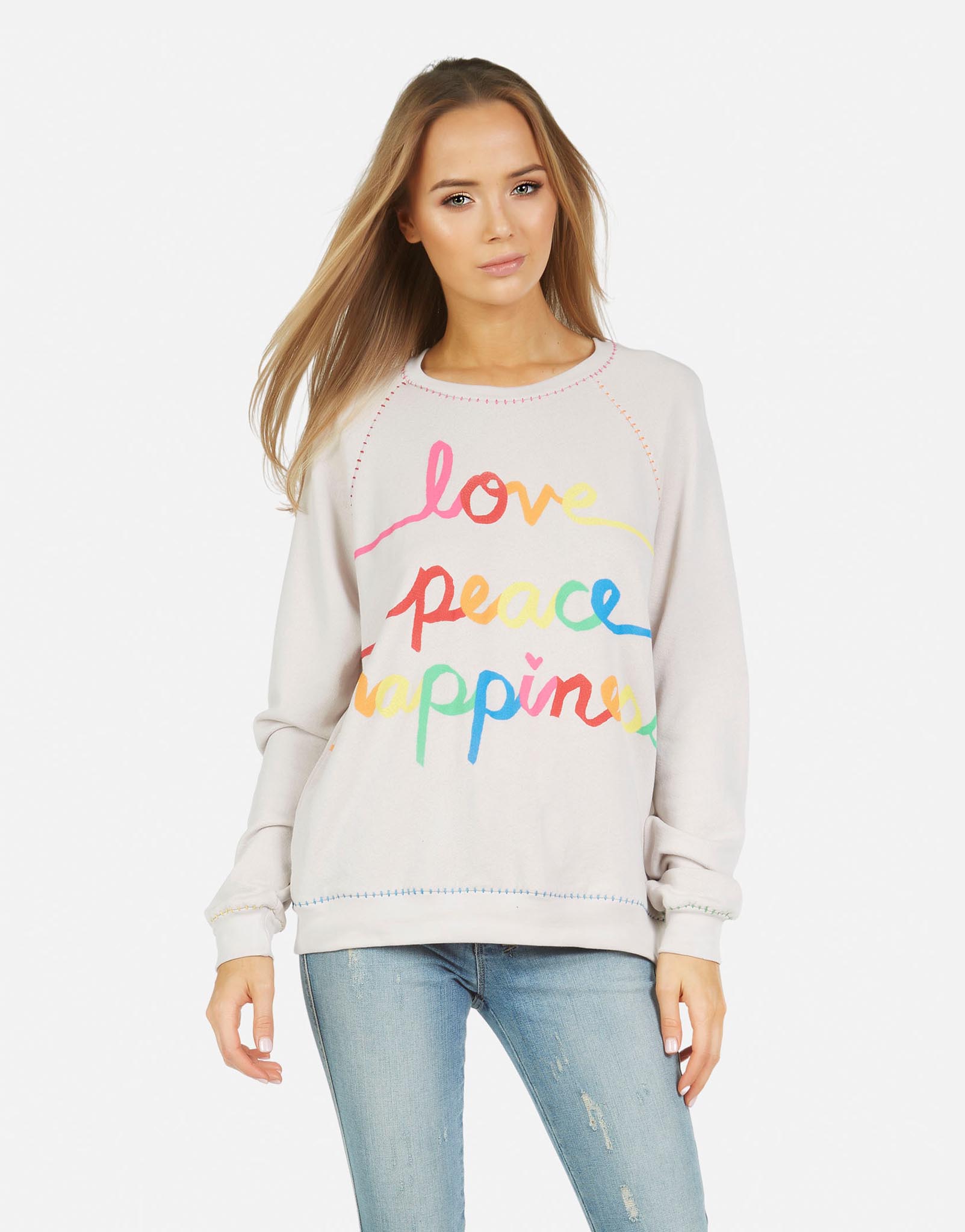 Lauren Moshi Women's Jocelyn Love Peace Happiness - 