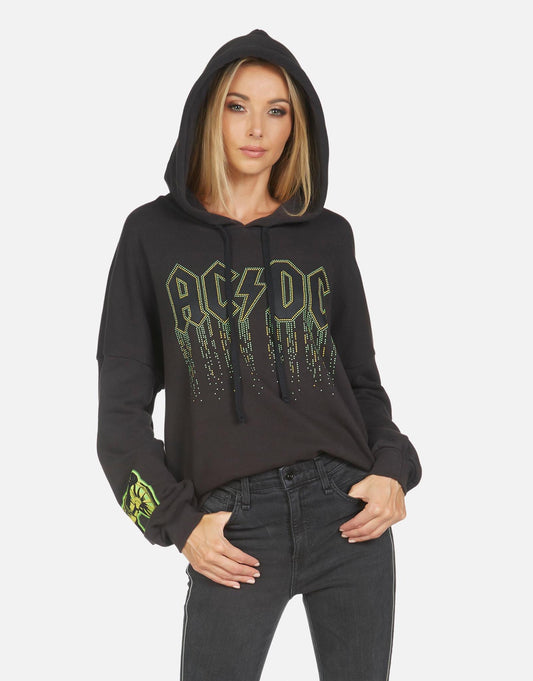 Lauren Moshi X ACDC Women's Lila AC/DC Neon Stud - XS