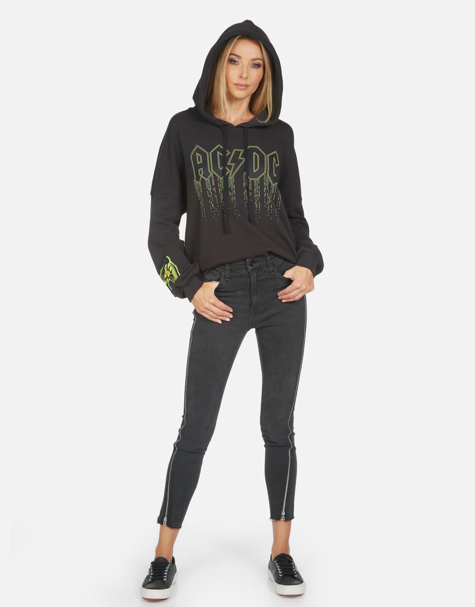 Lauren Moshi X ACDC Women's Lila AC/DC Neon Stud - 