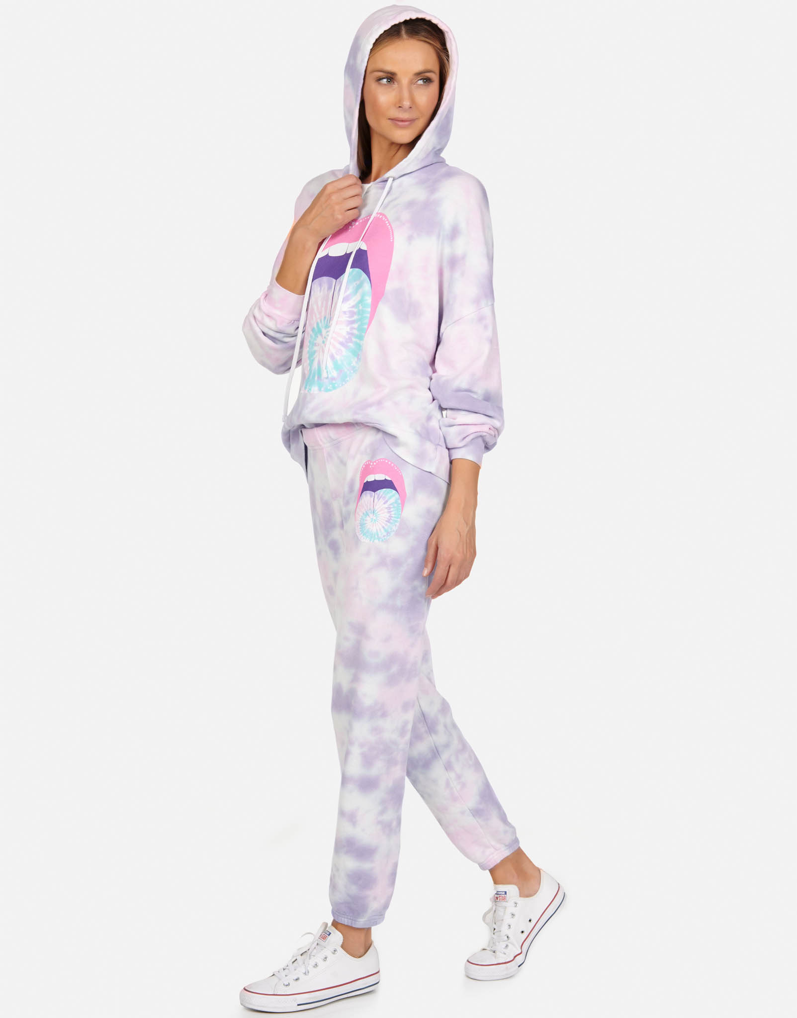 Lauren Moshi Women's Brynn Tie Dye Tongue - 