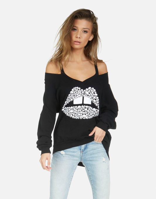 Lauren Moshi Women's Patricia Skull Lip - XS