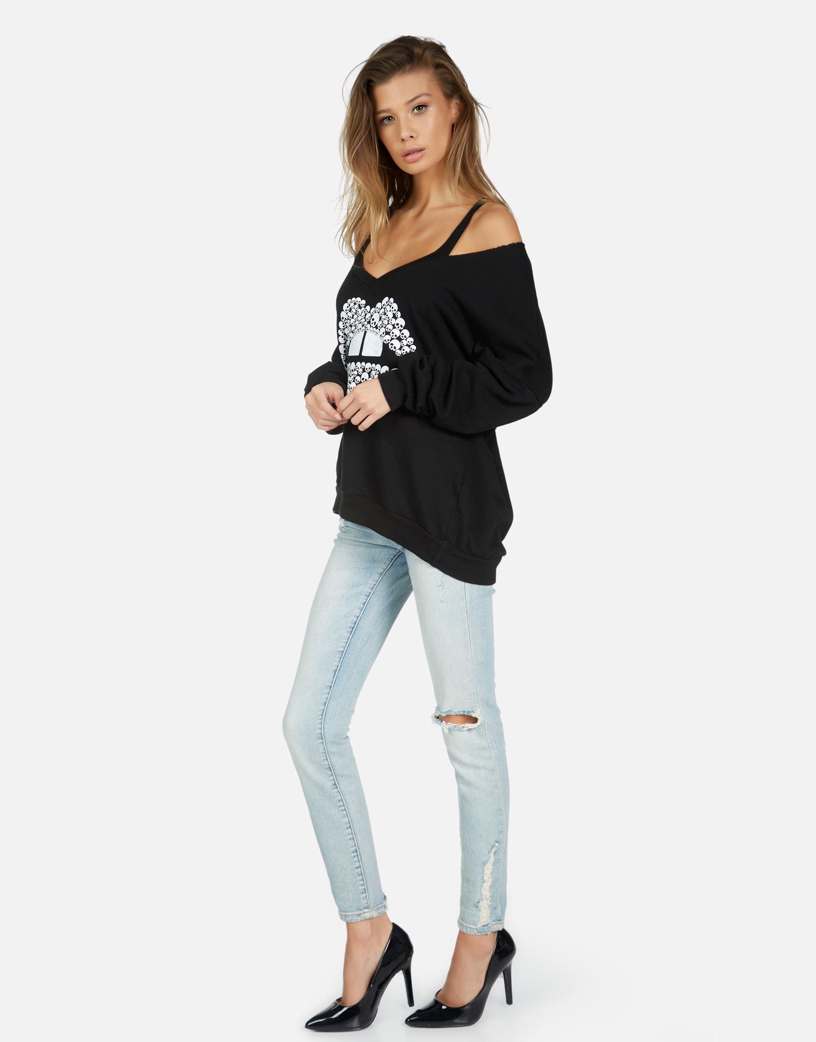 Lauren Moshi Women's Patricia Skull Lip - 