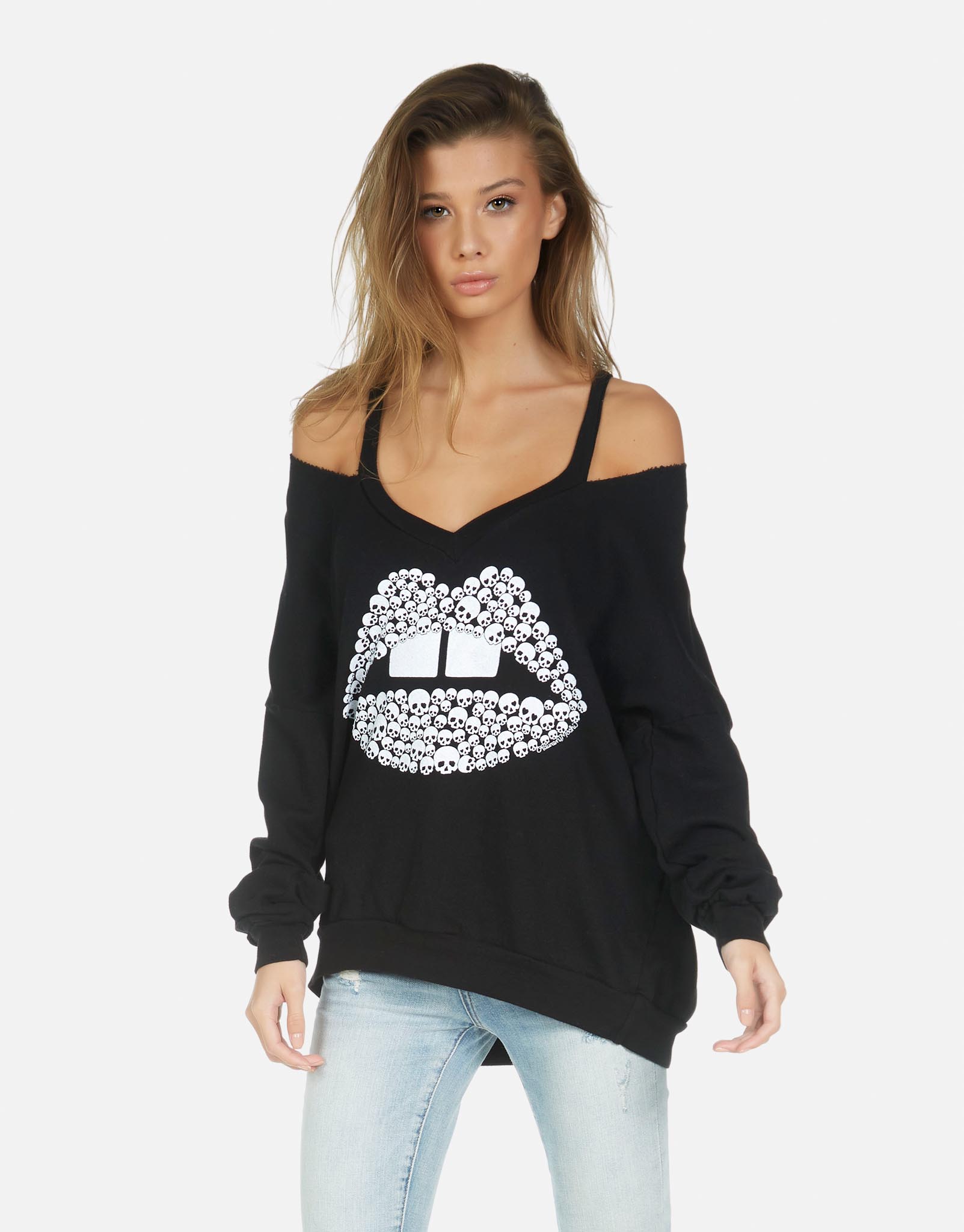 Lauren Moshi Women's Patricia Skull Lip - 
