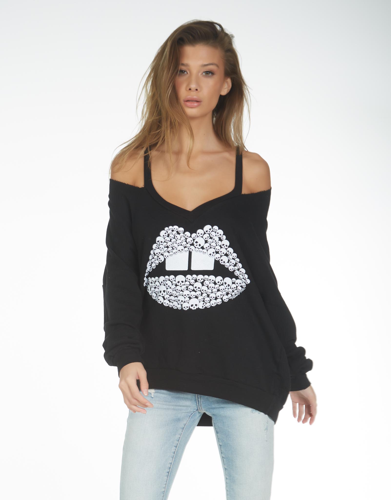 Lauren Moshi Women's Patricia Skull Lip - 
