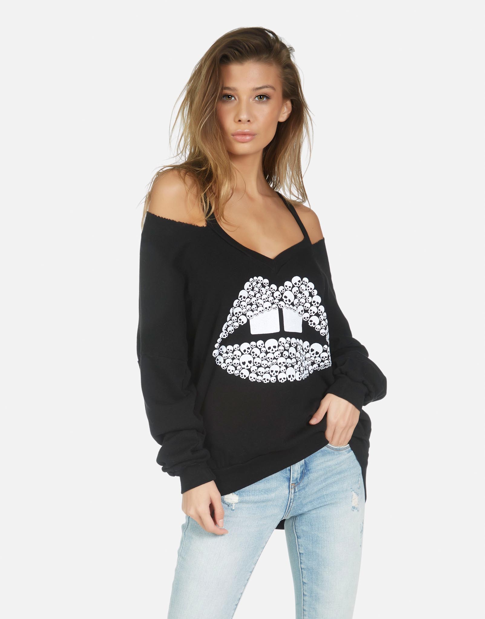 Lauren Moshi Women's Patricia Skull Lip - 