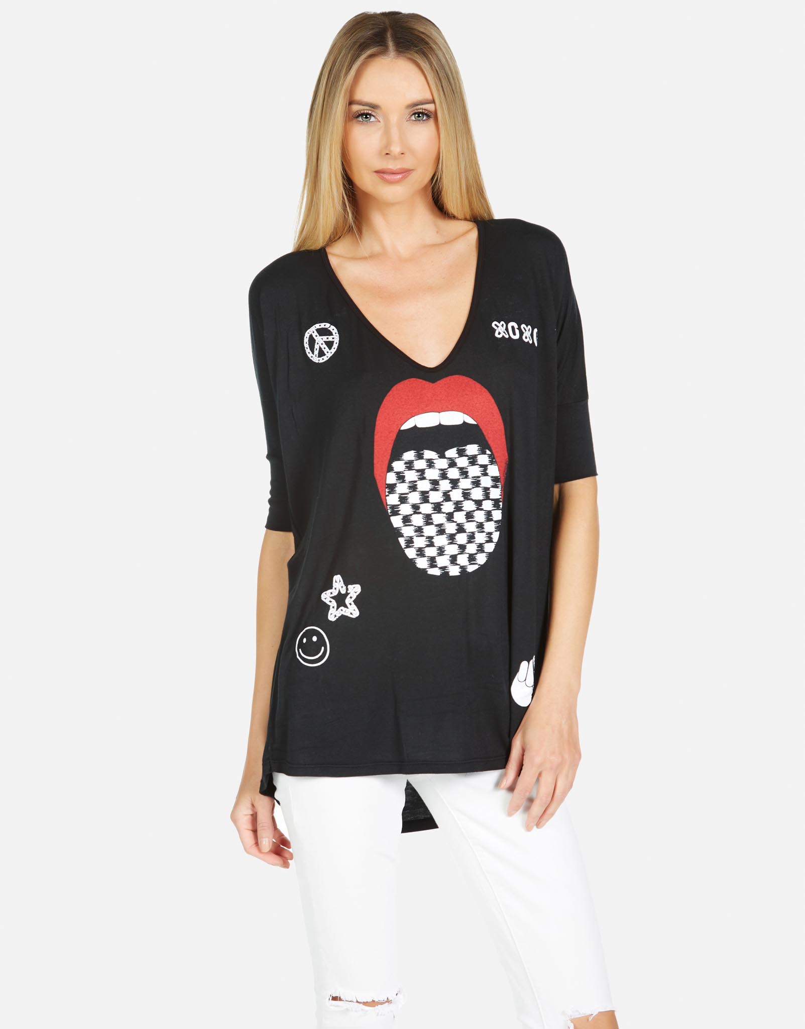Lauren Moshi Women's Eva Checker Tongue - 