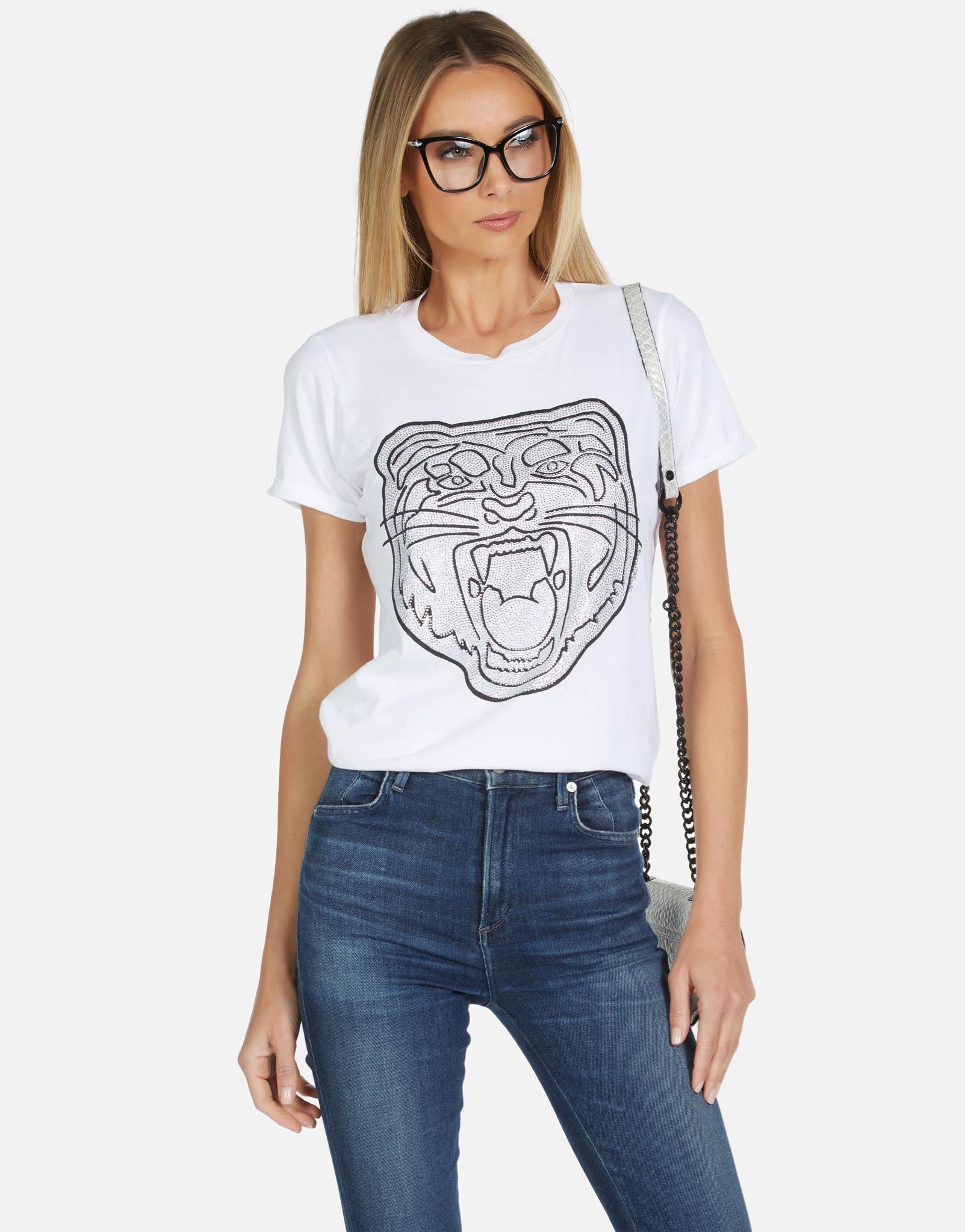 Lauren Moshi Women's Edda Crystal Tiger Head - 