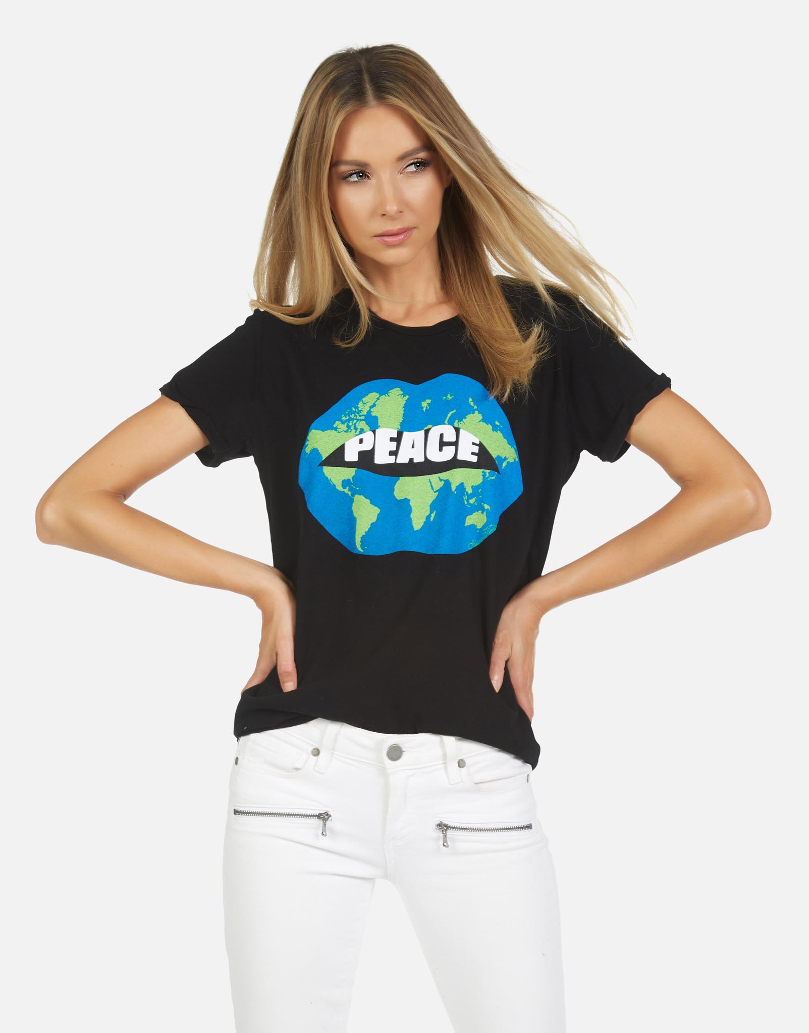 Lauren Moshi Women's Edda Worlds Peace Lips - XS