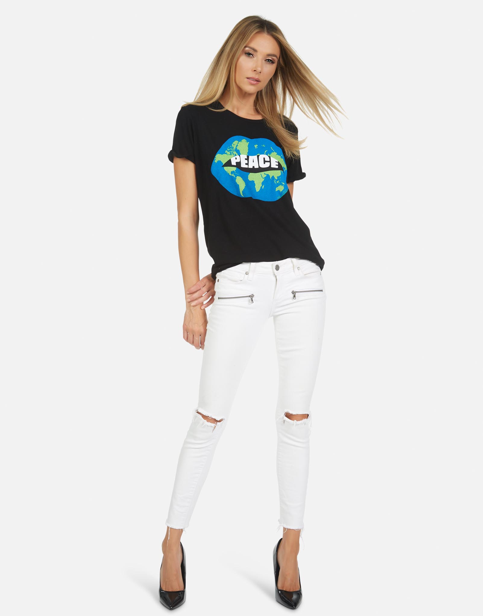 Lauren Moshi Women's Edda Worlds Peace Lips - 