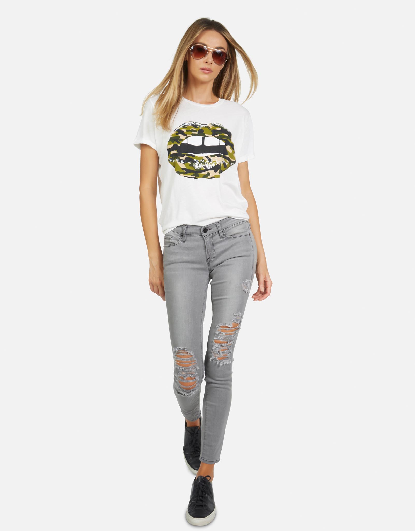 Lauren Moshi Women's Edda Camo Lip - 