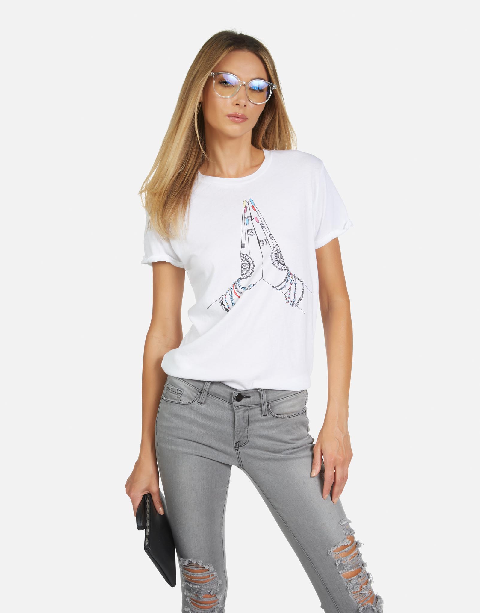 Lauren Moshi Women's Edda Prayer Hands - XS