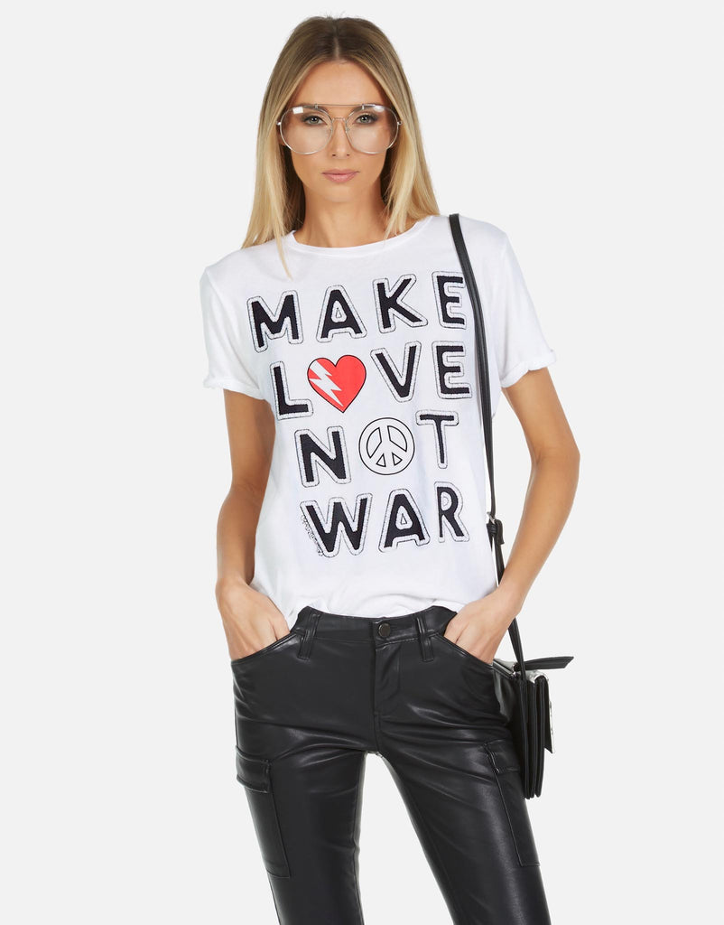 Lauren Moshi X Women's Edda X Make Love Not War - White