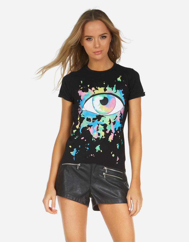 Lauren Moshi X Women's Edda X Watercolor Eye - Black