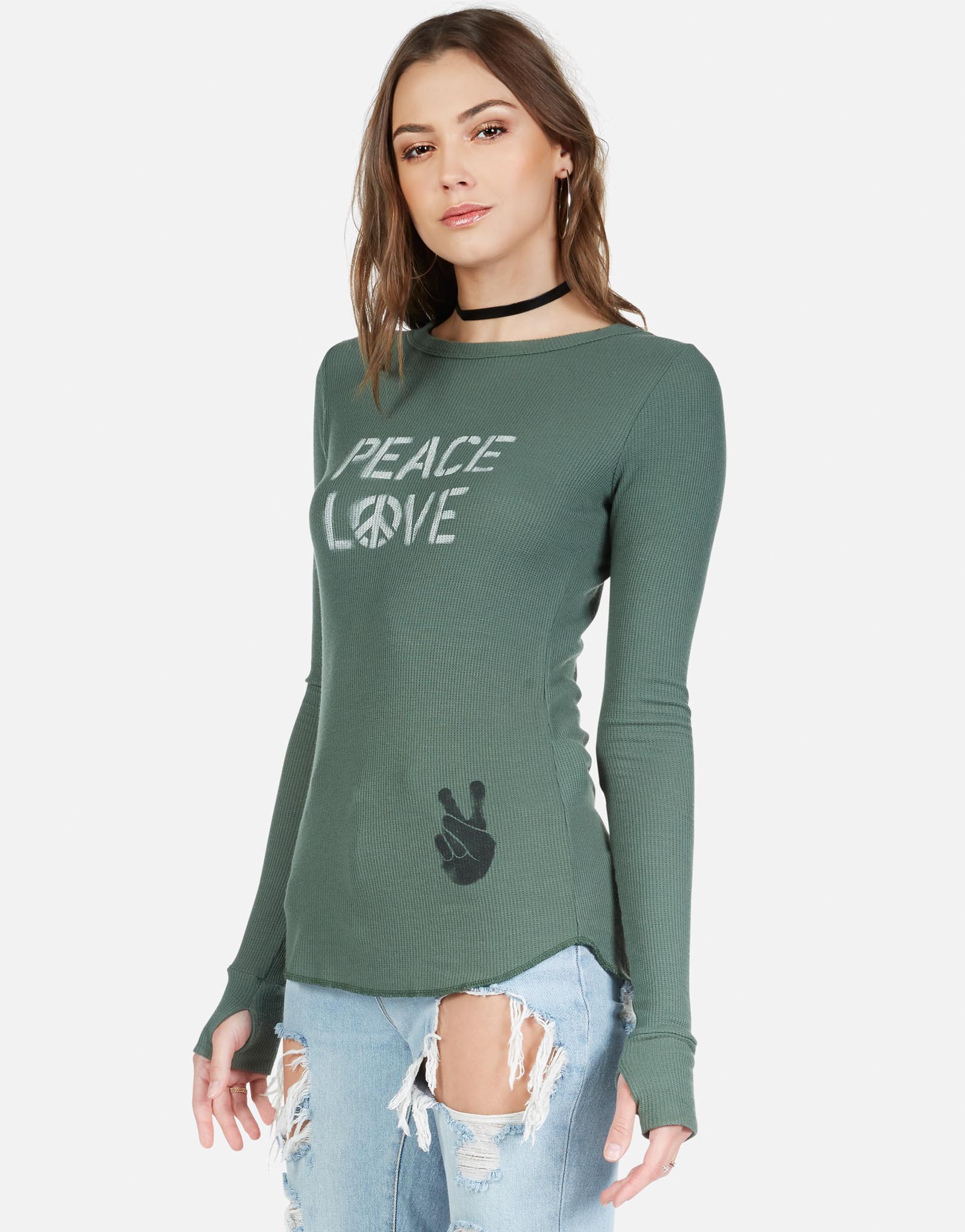 Lauren Moshi Women's Mckinley Peace Love Spray - 