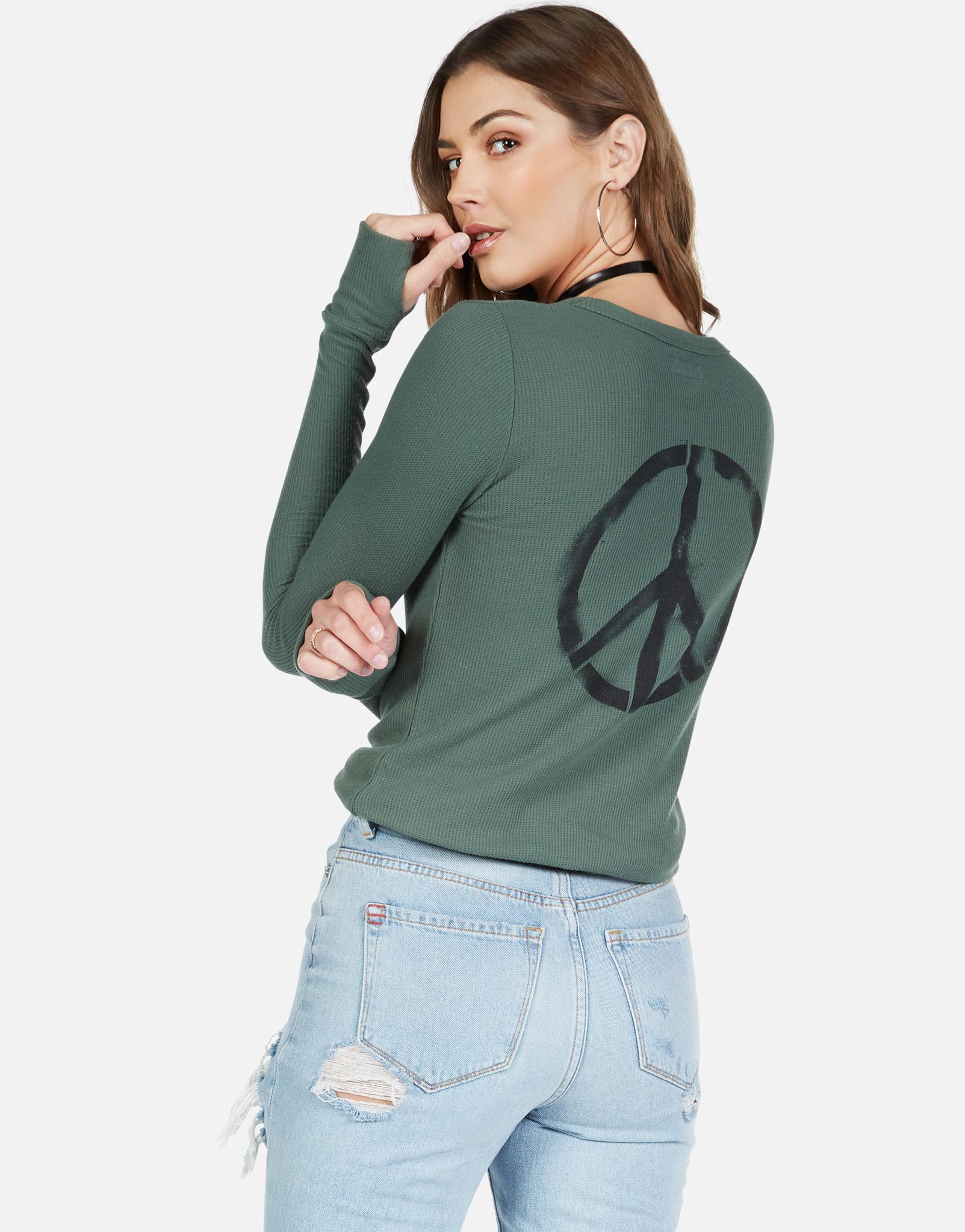 Lauren Moshi Women's Mckinley Peace Love Spray - 