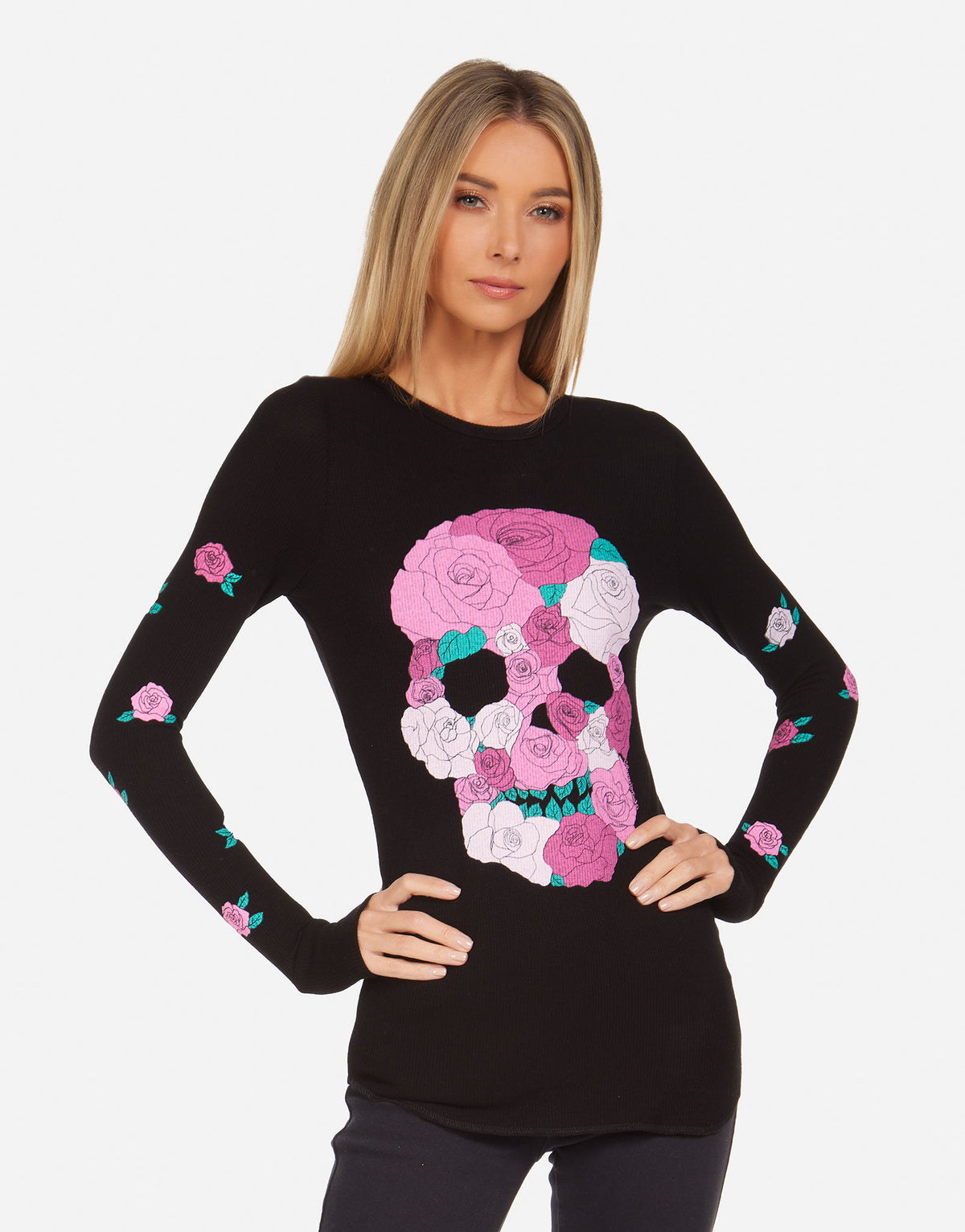 McKinley Pink Rose Skull
