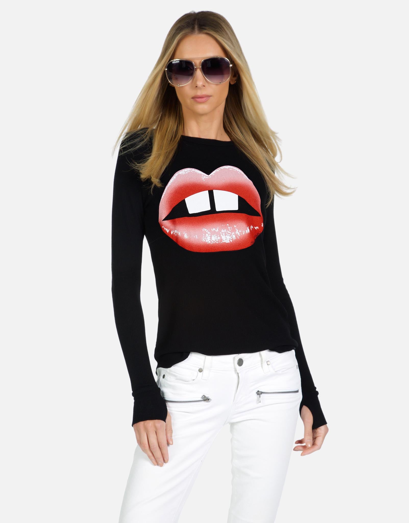 Lauren Moshi X Women's McKinley X Gap Tooth Lips - 