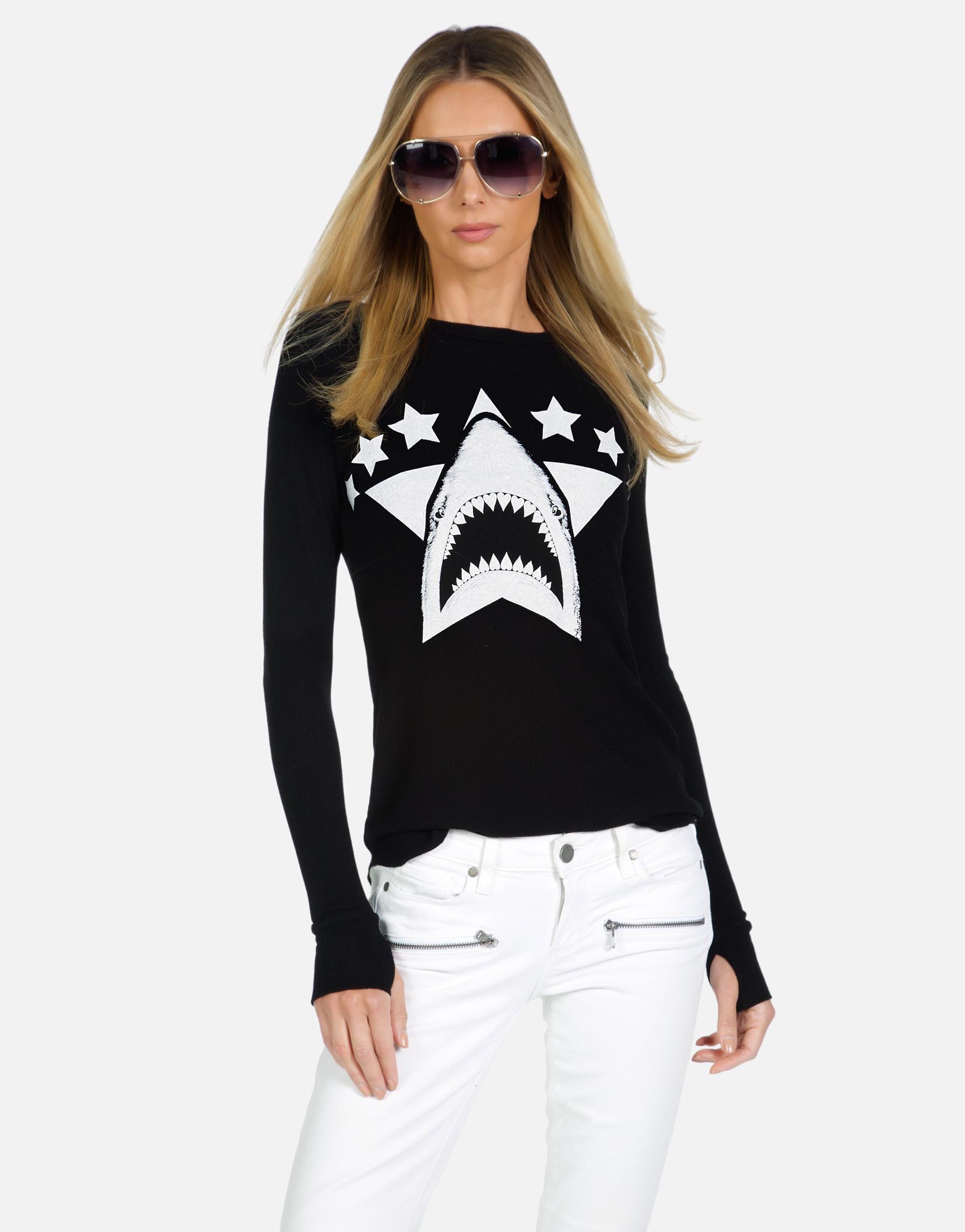 Lauren Moshi X Women's McKinley X Star Shark - Black