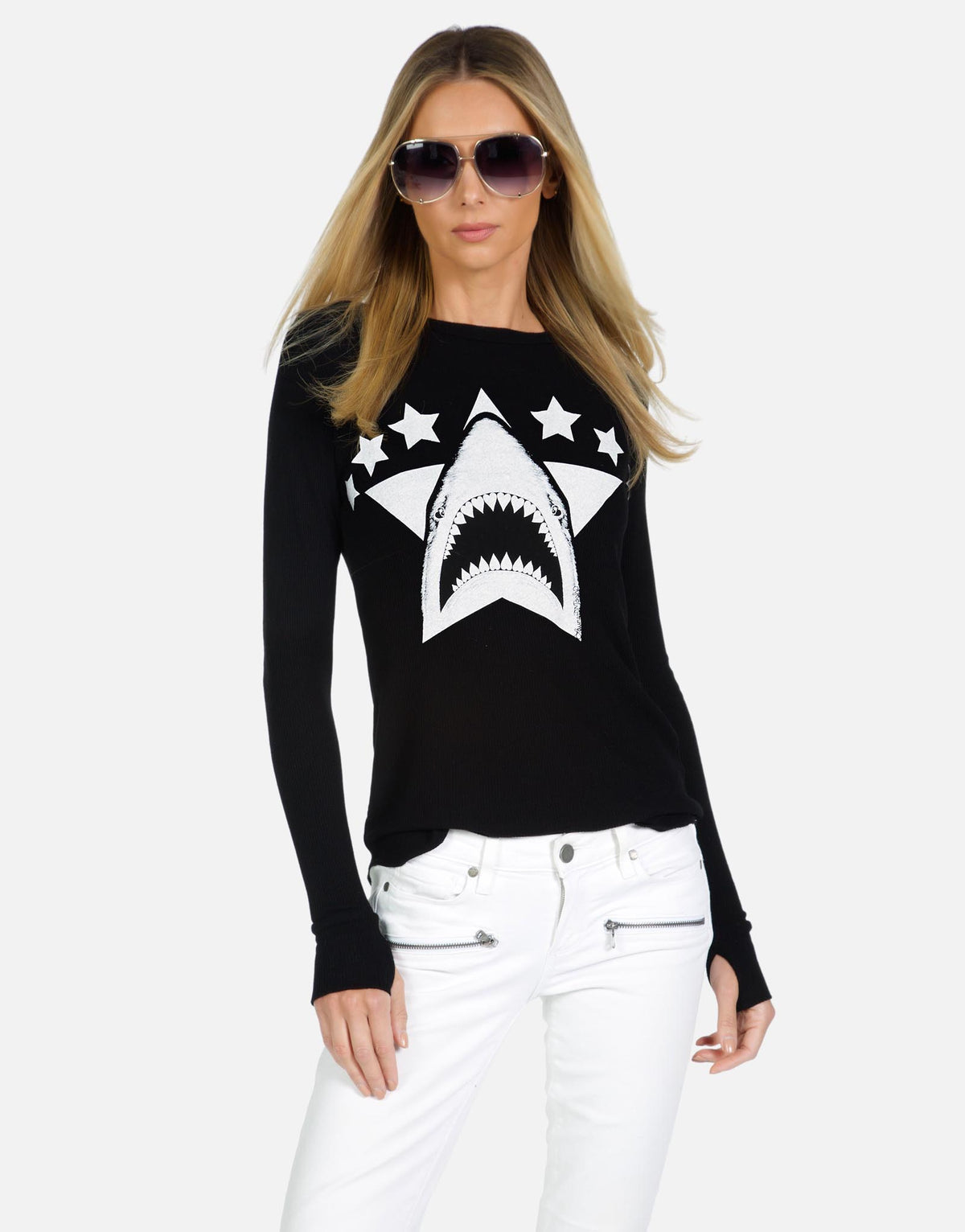 Lauren Moshi X Women's McKinley X Star Shark - Black