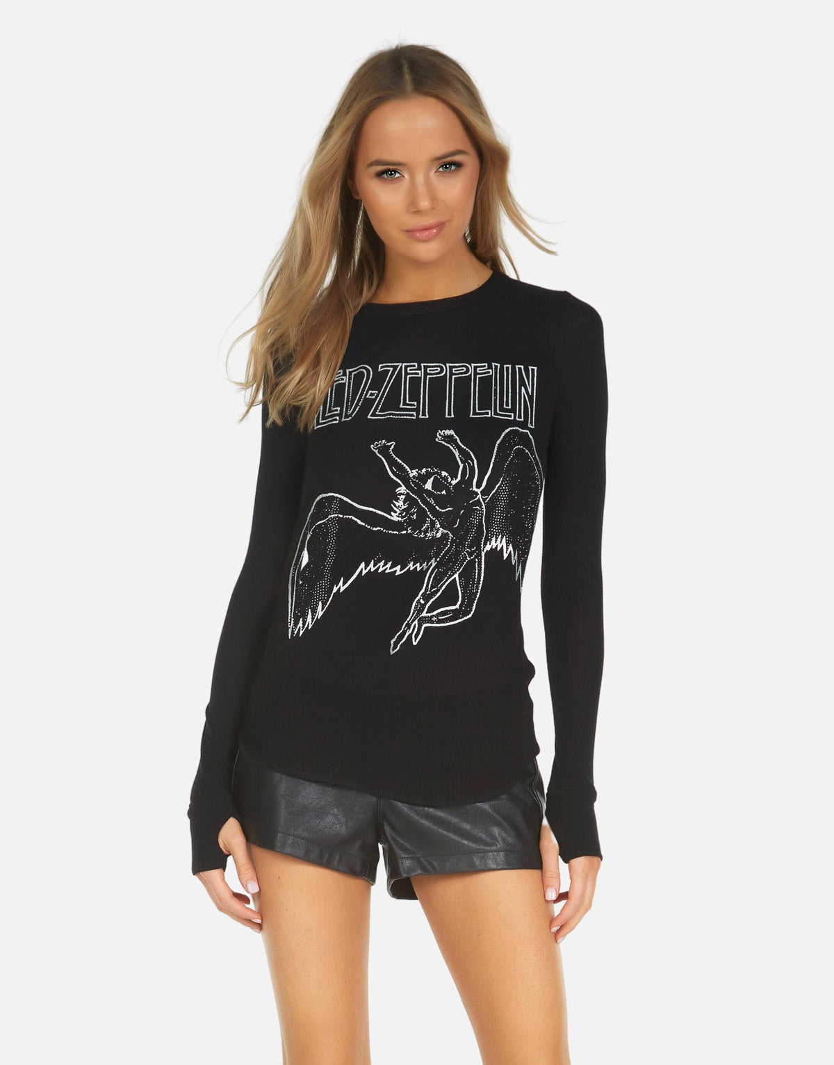 Lauren Moshi X Women's McKinley X Led Zeppelin Outline - Black