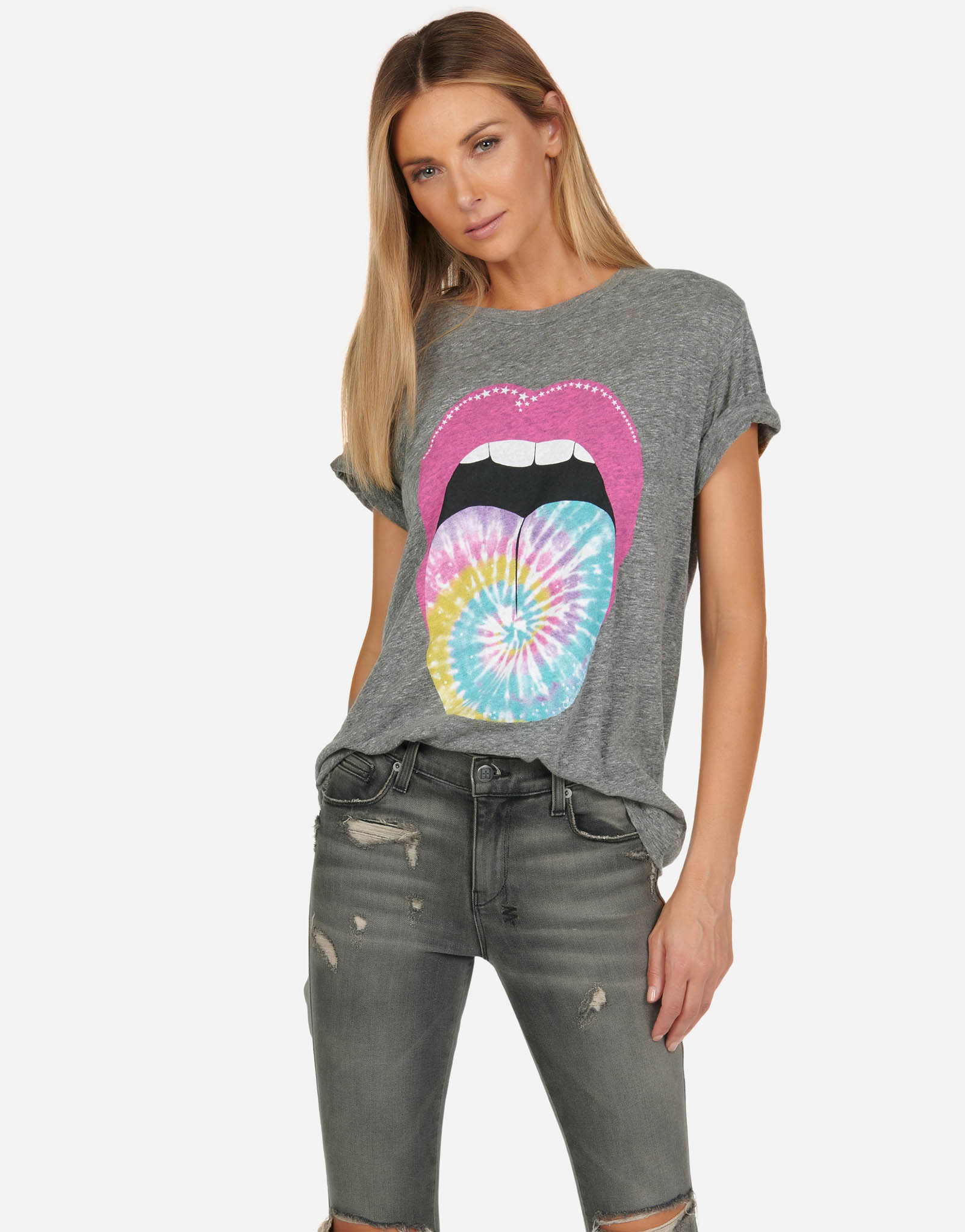 Lauren Moshi Women's Capri Tie Dye Tongue - 