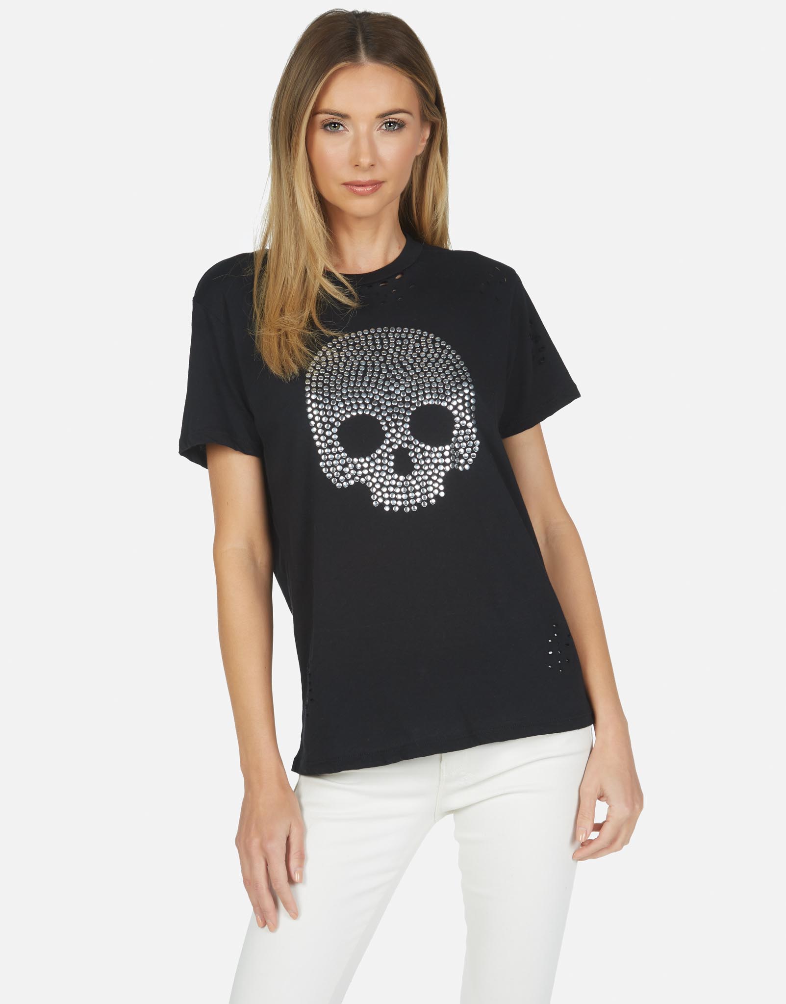 Lauren Moshi Women's Capri Nailhead Skull - 